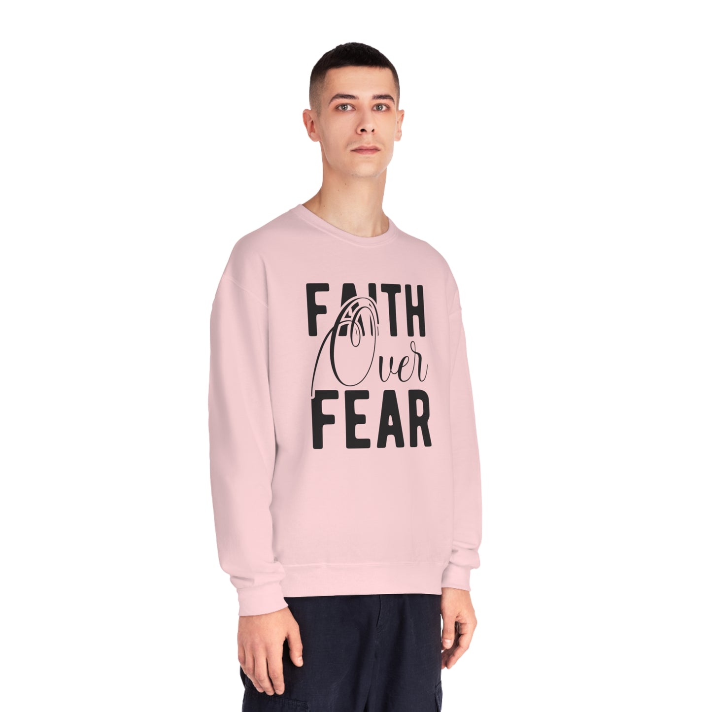 faith over fear NuBlend® Crewneck Sweatshirt
