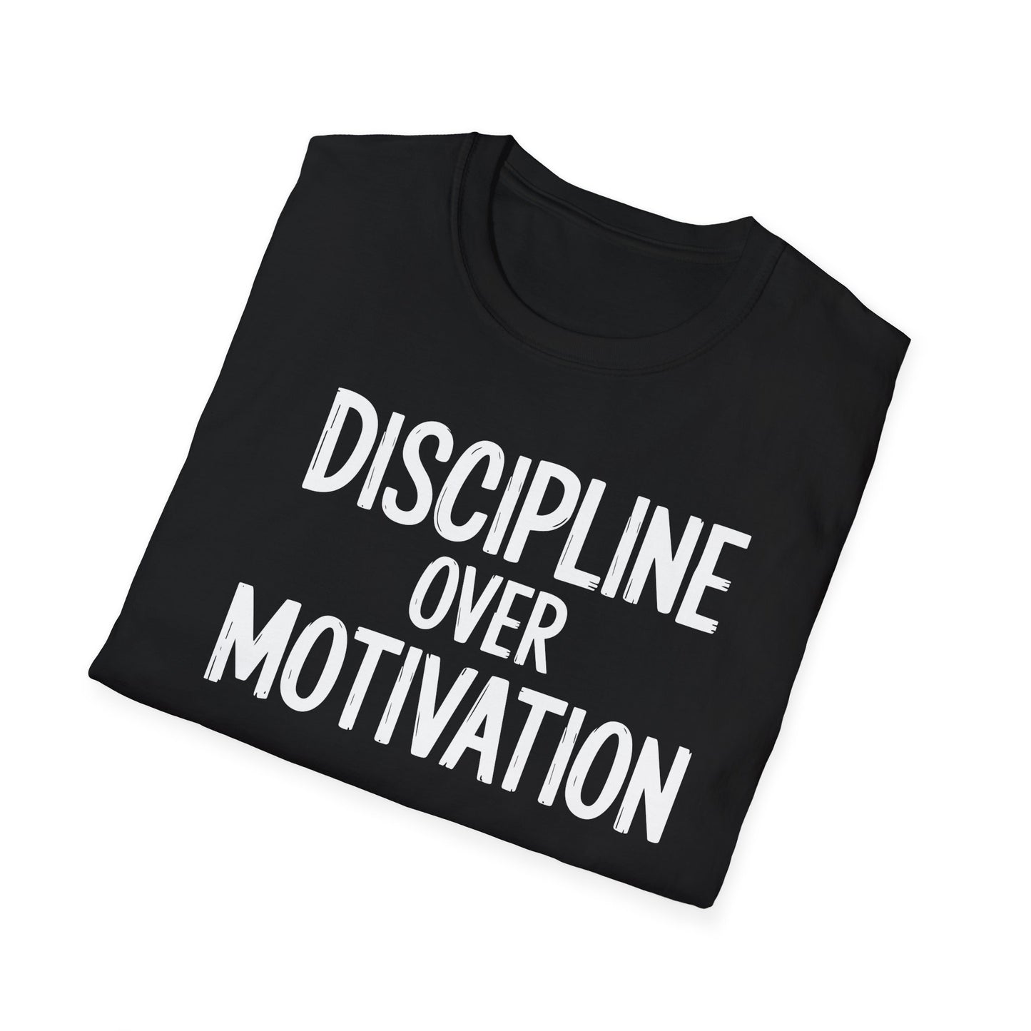 Motivational Unisex T-Shirt - Discipline Over Motivation, Inspirational Tee, Gift for Gym Lovers, Casual Wear, Everyday Fashion