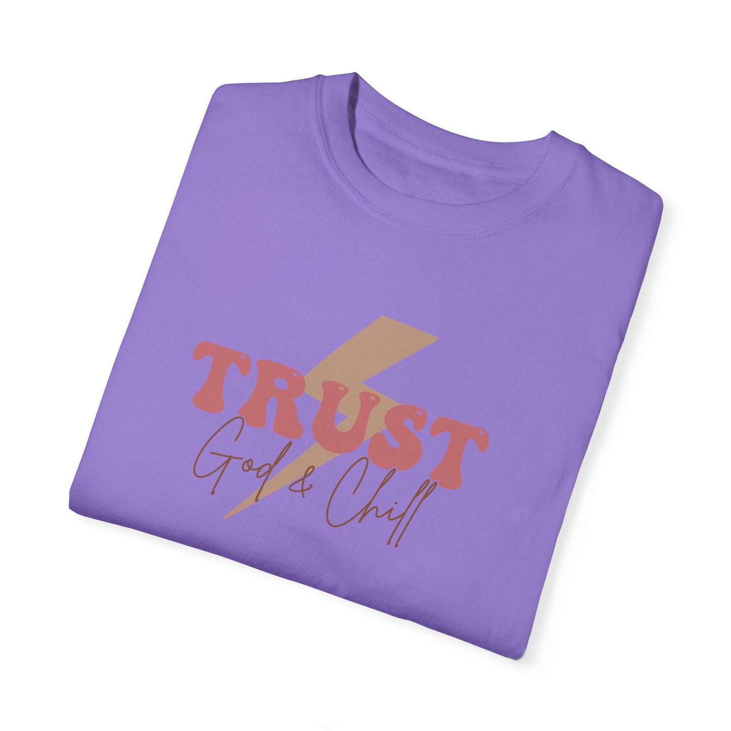 Trust God Garment-Dyed T-Shirt - 'Trust God' Graphic Tee