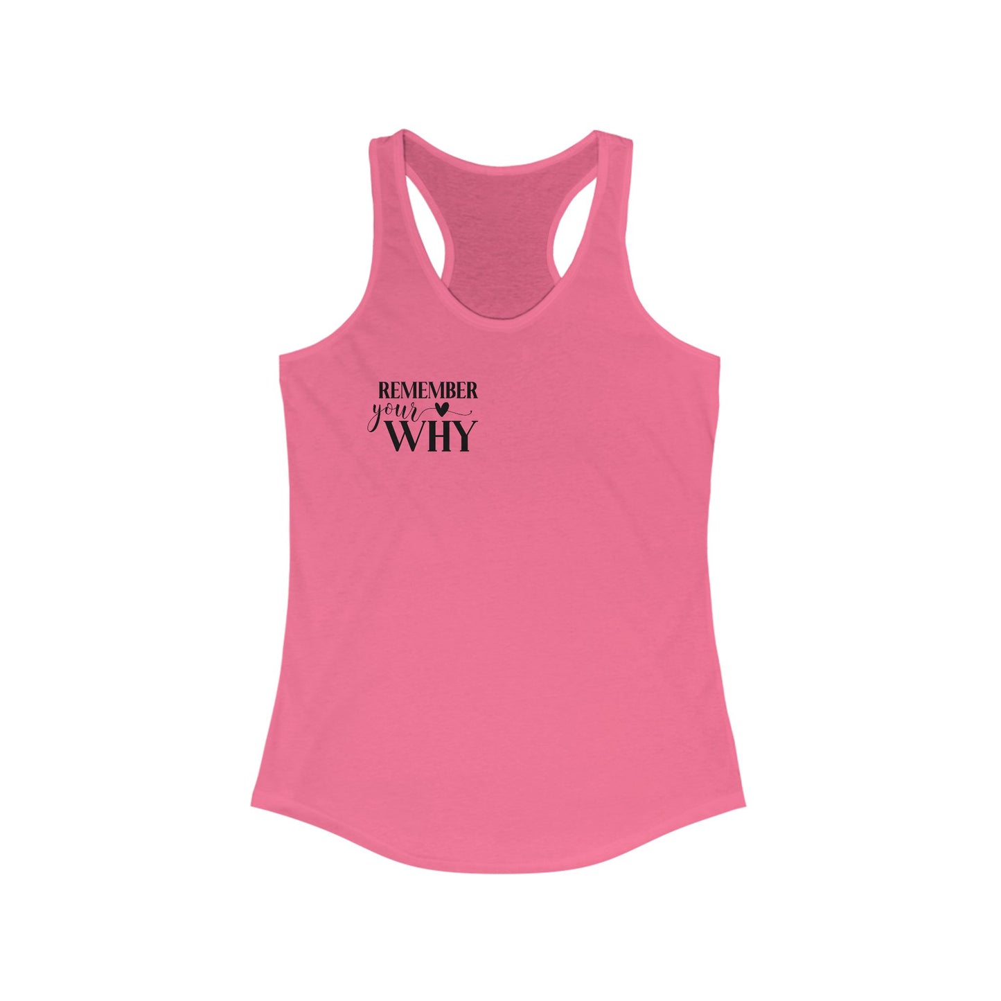 Remember your why Racerback Tank
