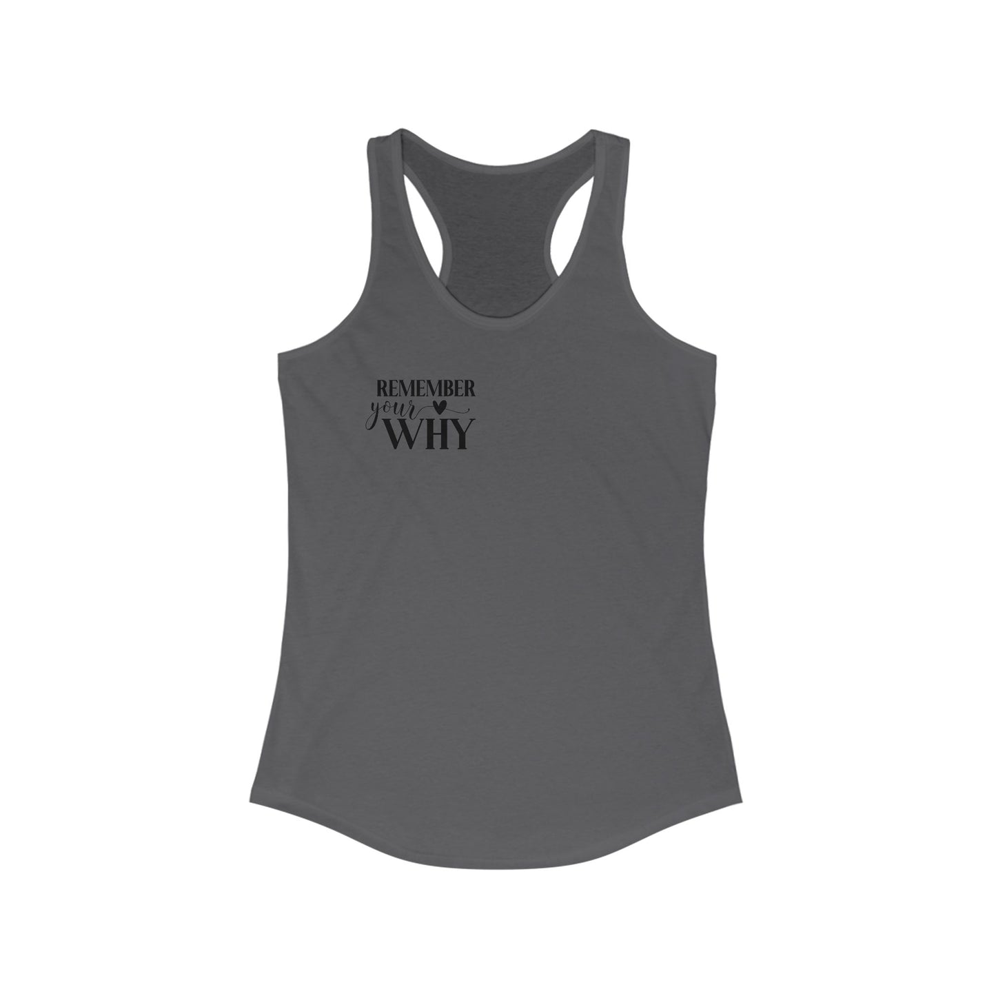 Remember your why Racerback Tank