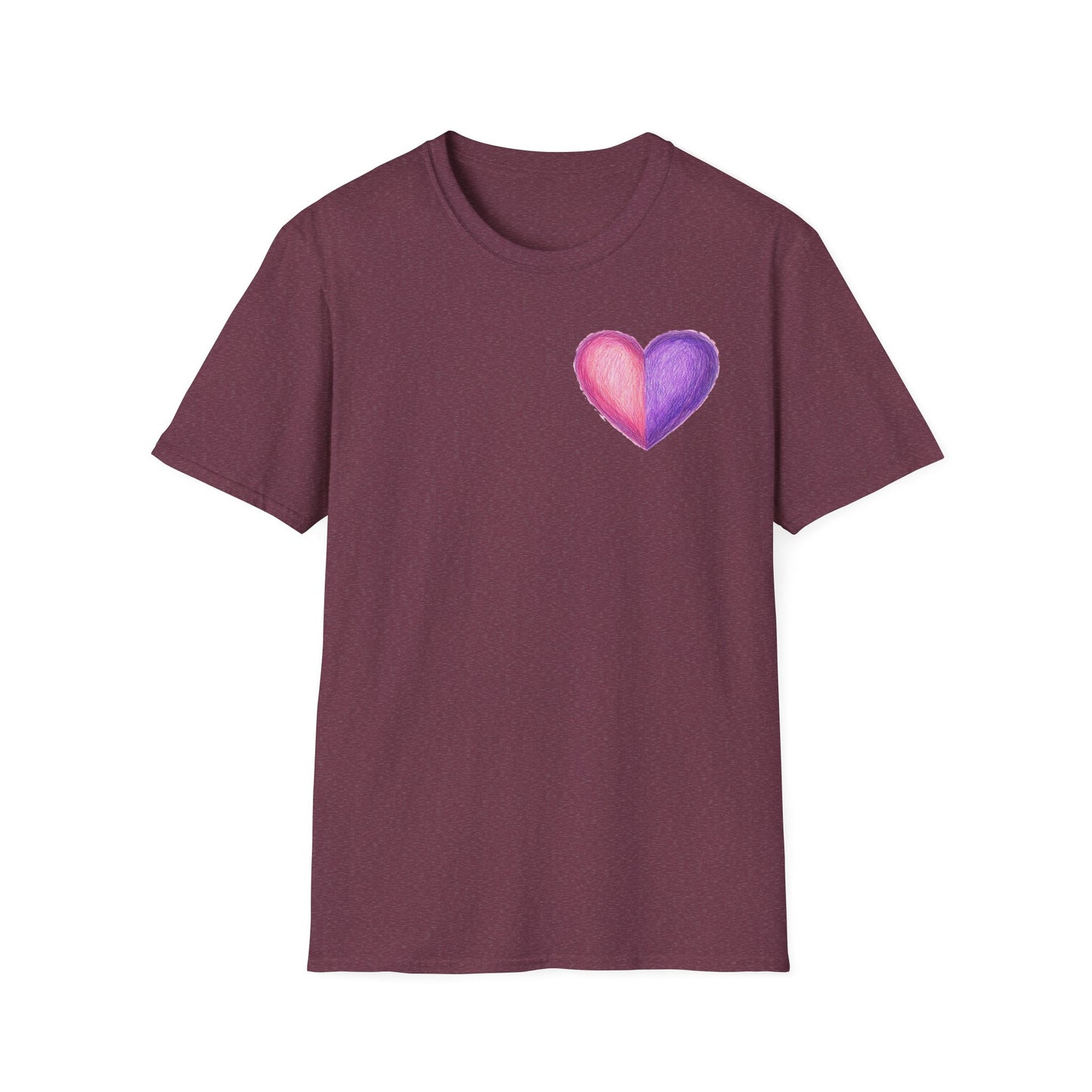 Colorful Heart Cross T-Shirt | Positive Vibes Tee | Faith-Based Apparel | Graphic Tee | Gift for Friends & Family