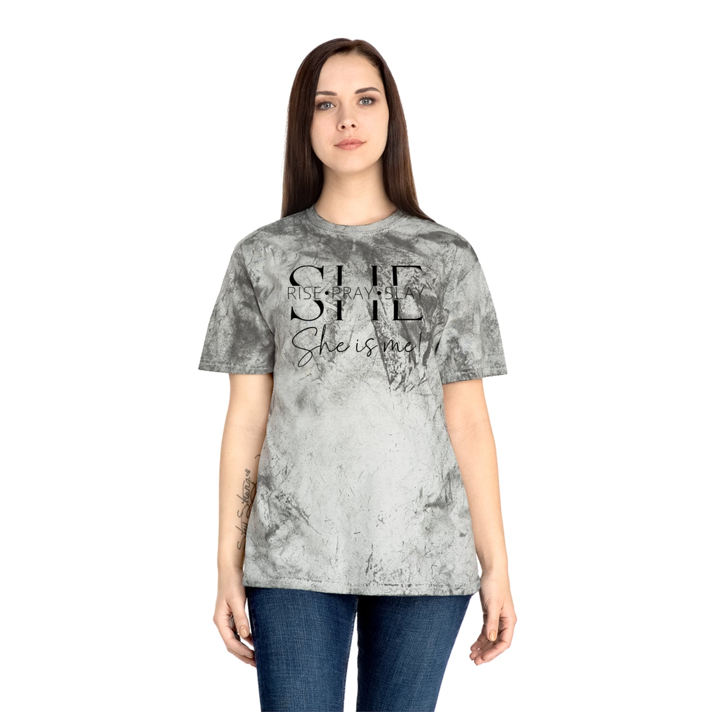 she rise pray slay Color Blast T-Shirt