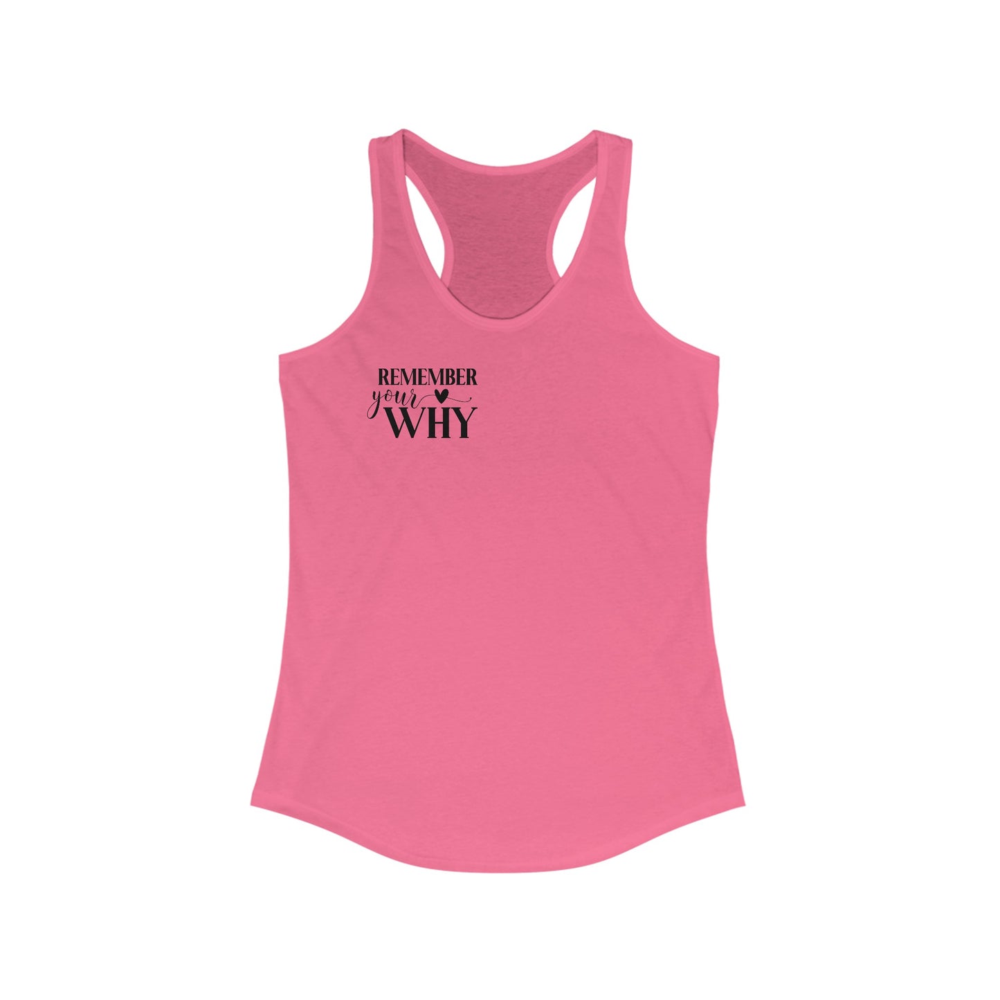 Remember your why Racerback Tank