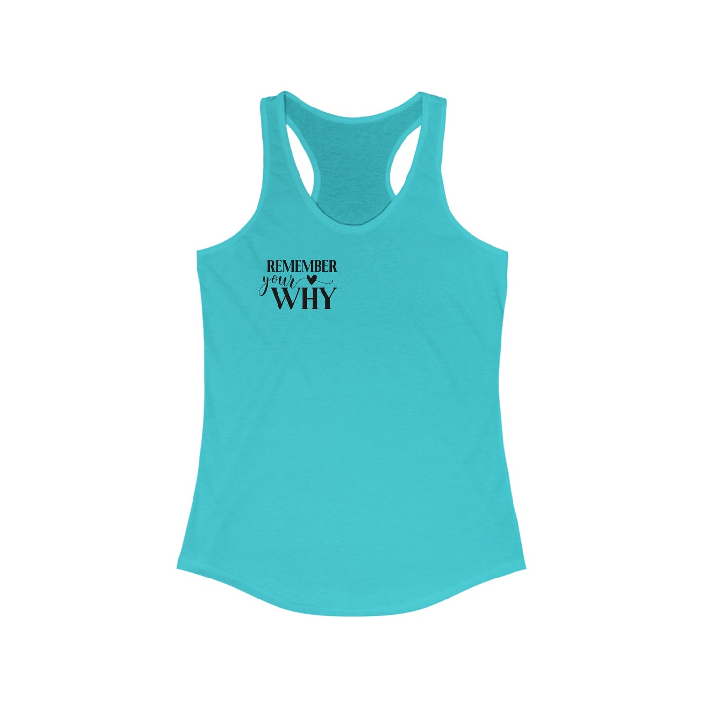 Remember your why Racerback Tank