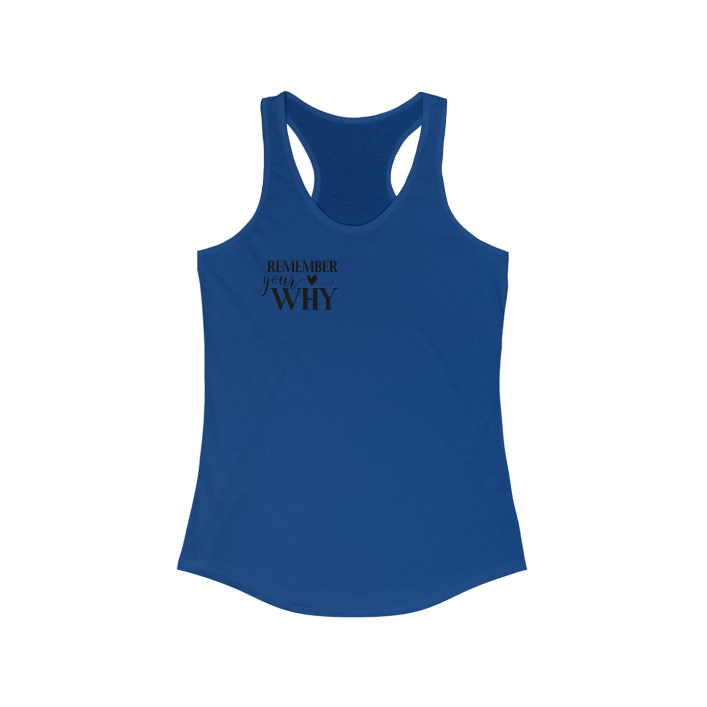 Remember your why Racerback Tank