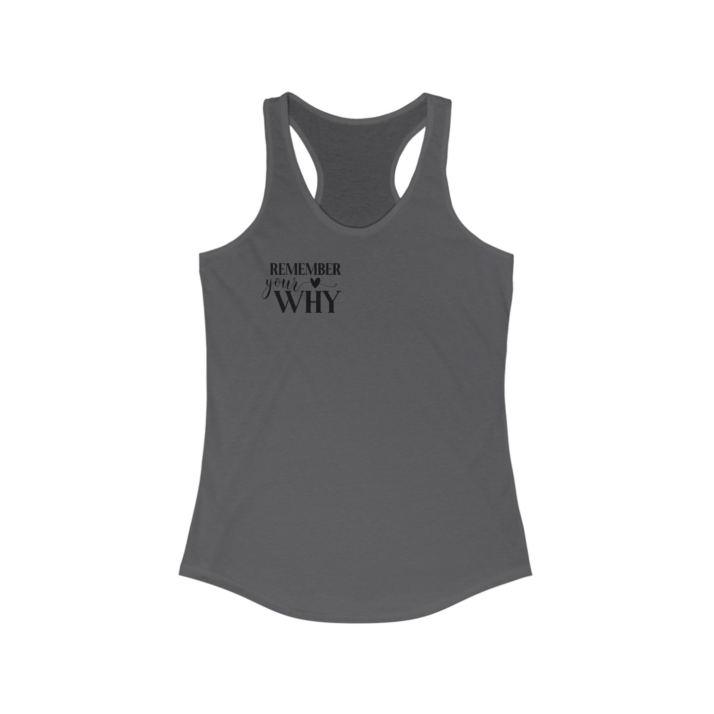 Remember your why Racerback Tank