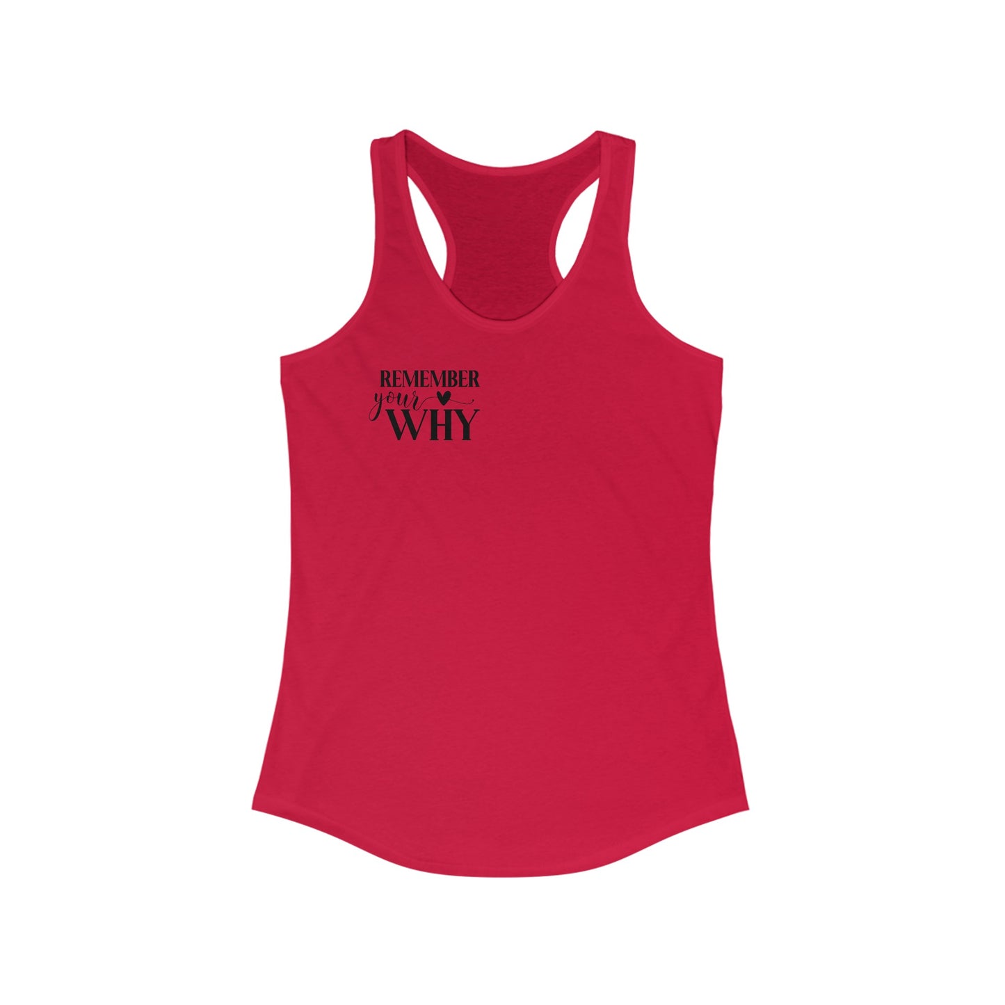 Remember your why Racerback Tank