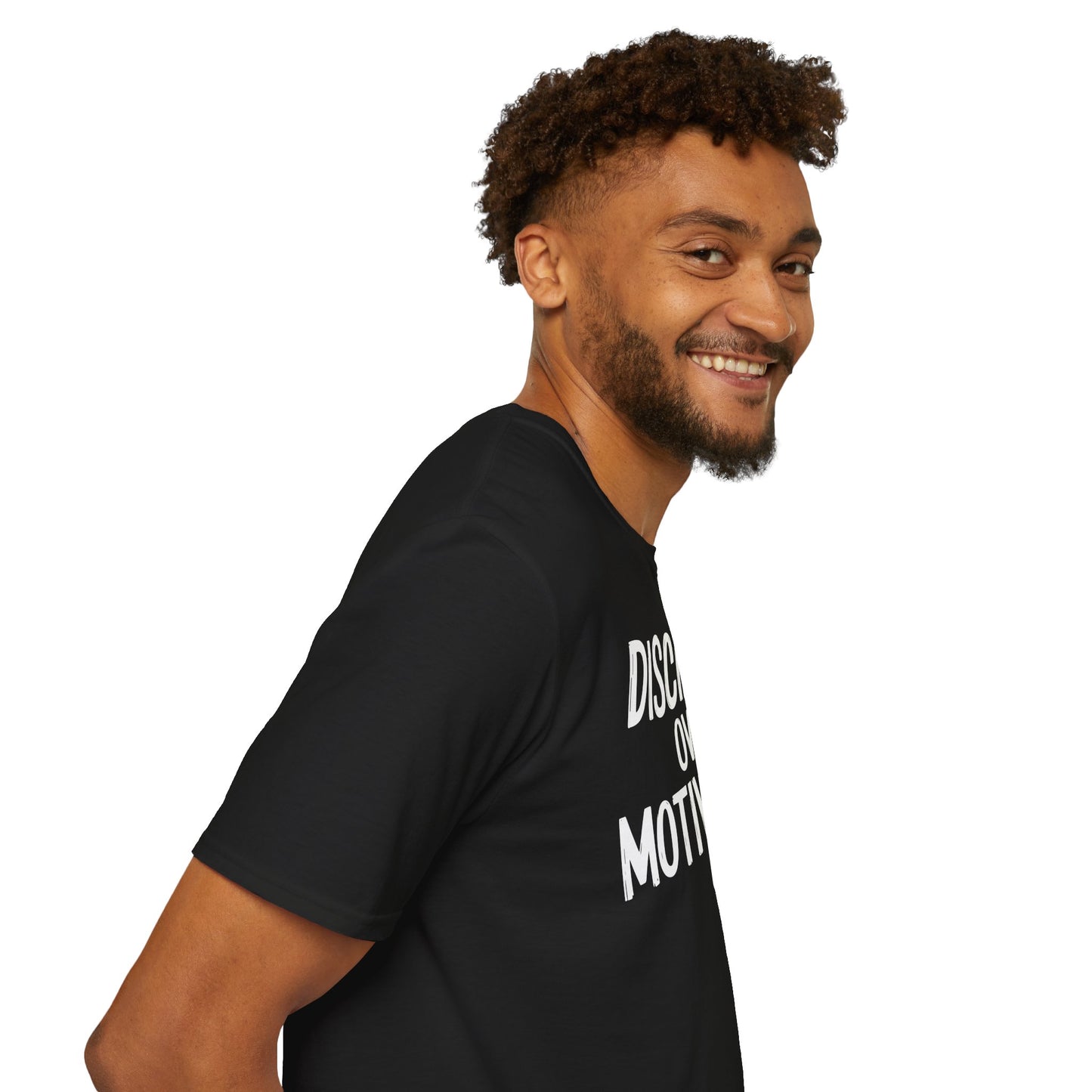Motivational Unisex T-Shirt - Discipline Over Motivation, Inspirational Tee, Gift for Gym Lovers, Casual Wear, Everyday Fashion