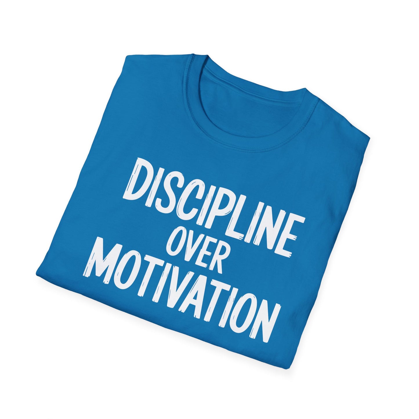 Motivational Unisex T-Shirt - Discipline Over Motivation, Inspirational Tee, Gift for Gym Lovers, Casual Wear, Everyday Fashion