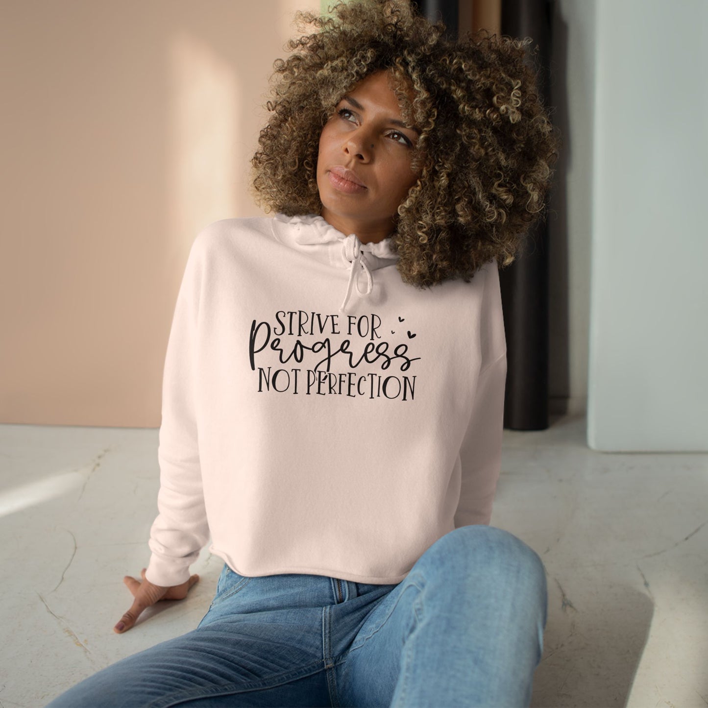 progress Crop Hoodie