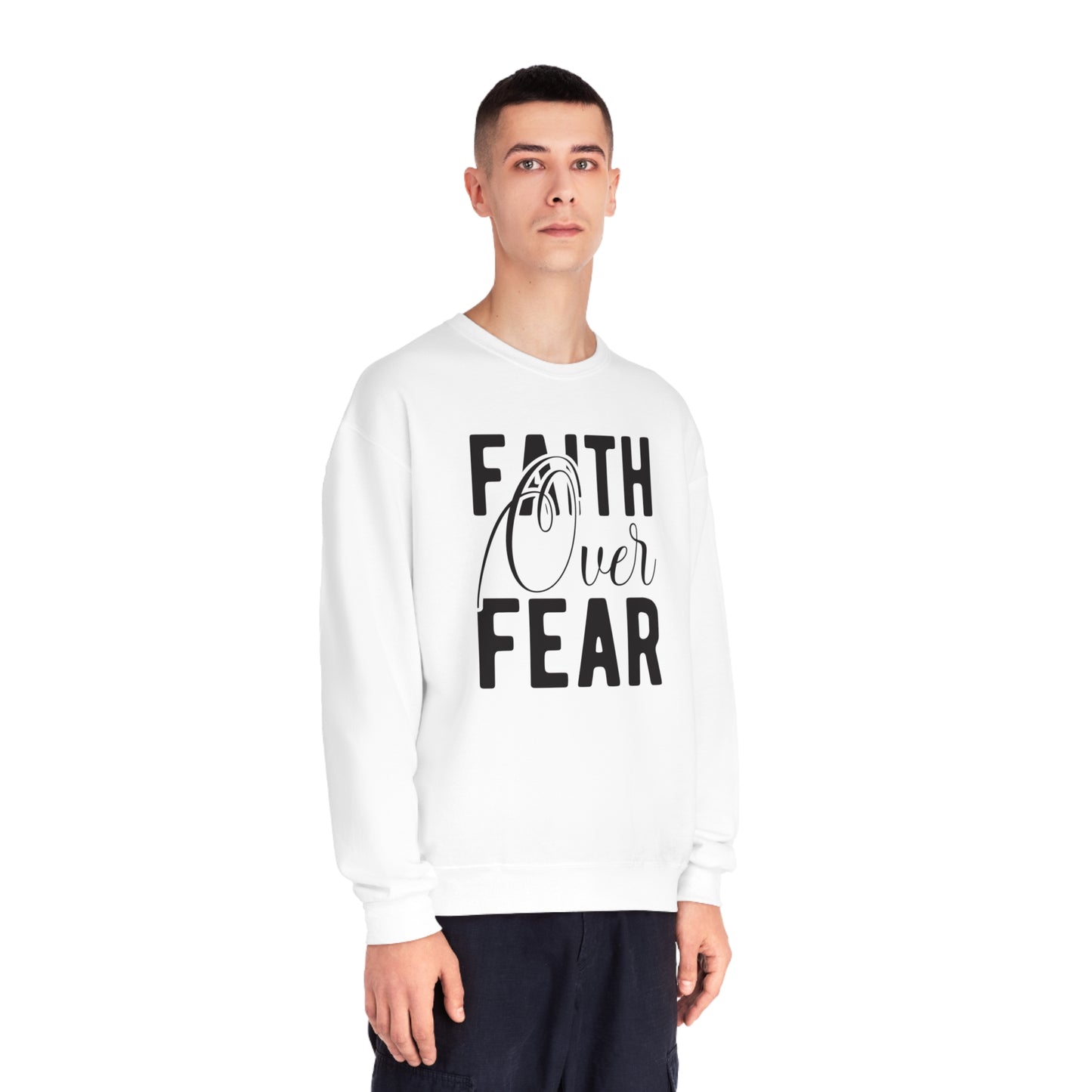 faith over fear NuBlend® Crewneck Sweatshirt