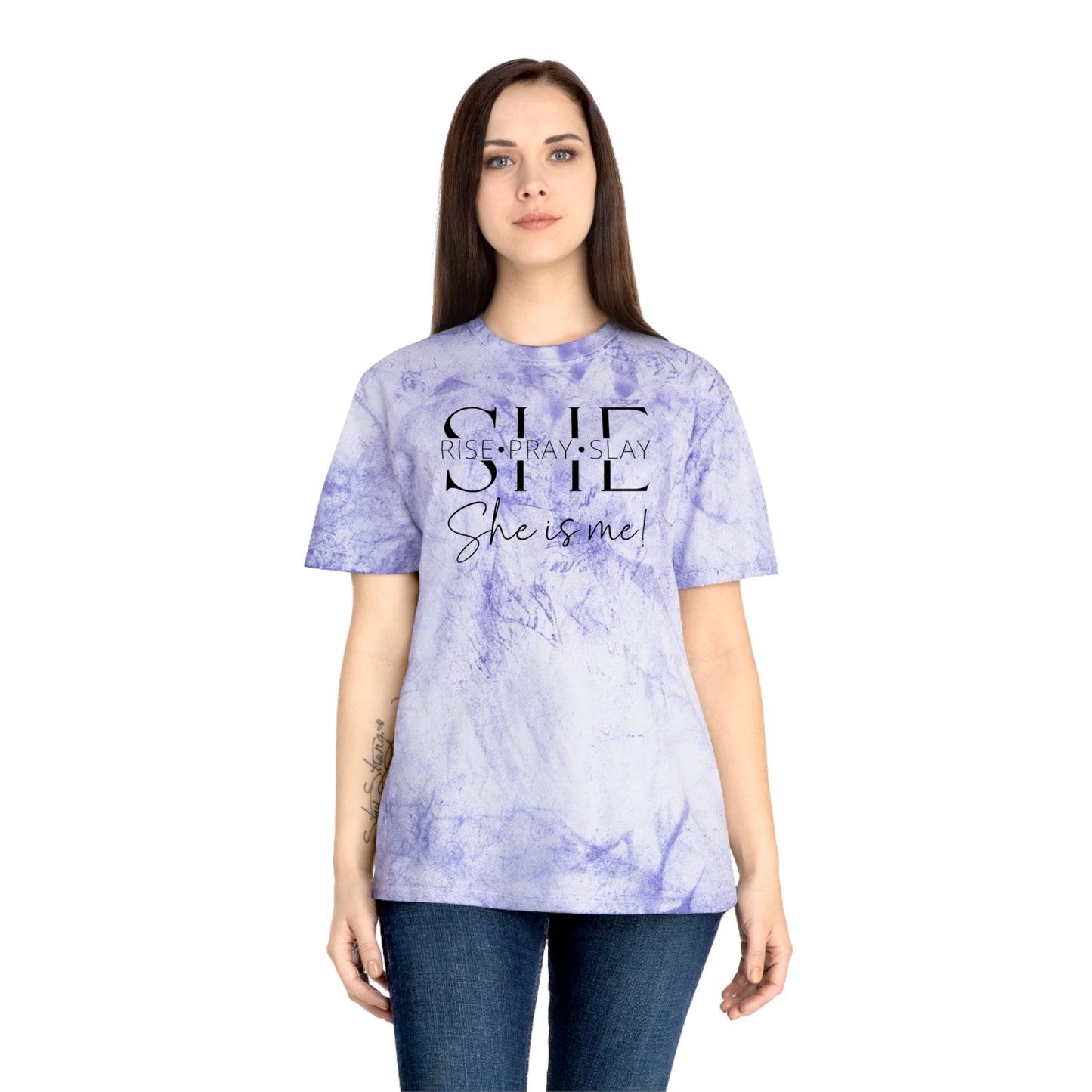 she rise pray slay Color Blast T-Shirt
