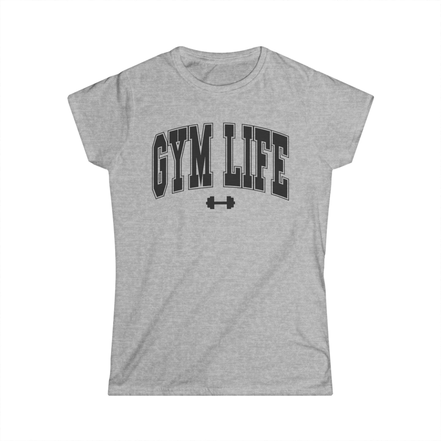 Gym Life Women's Softstyle Tee - Comfortable Fitness Shirt