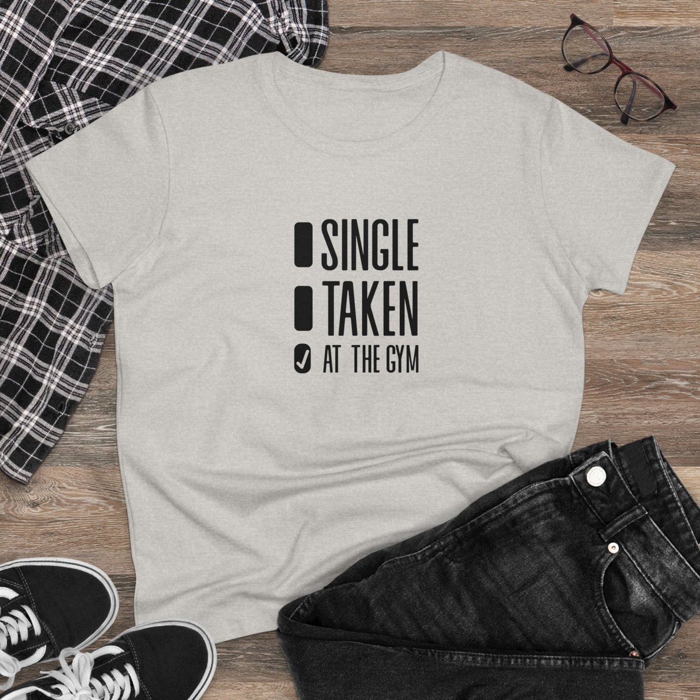 Women's at the gym Midweight Cotton Tee