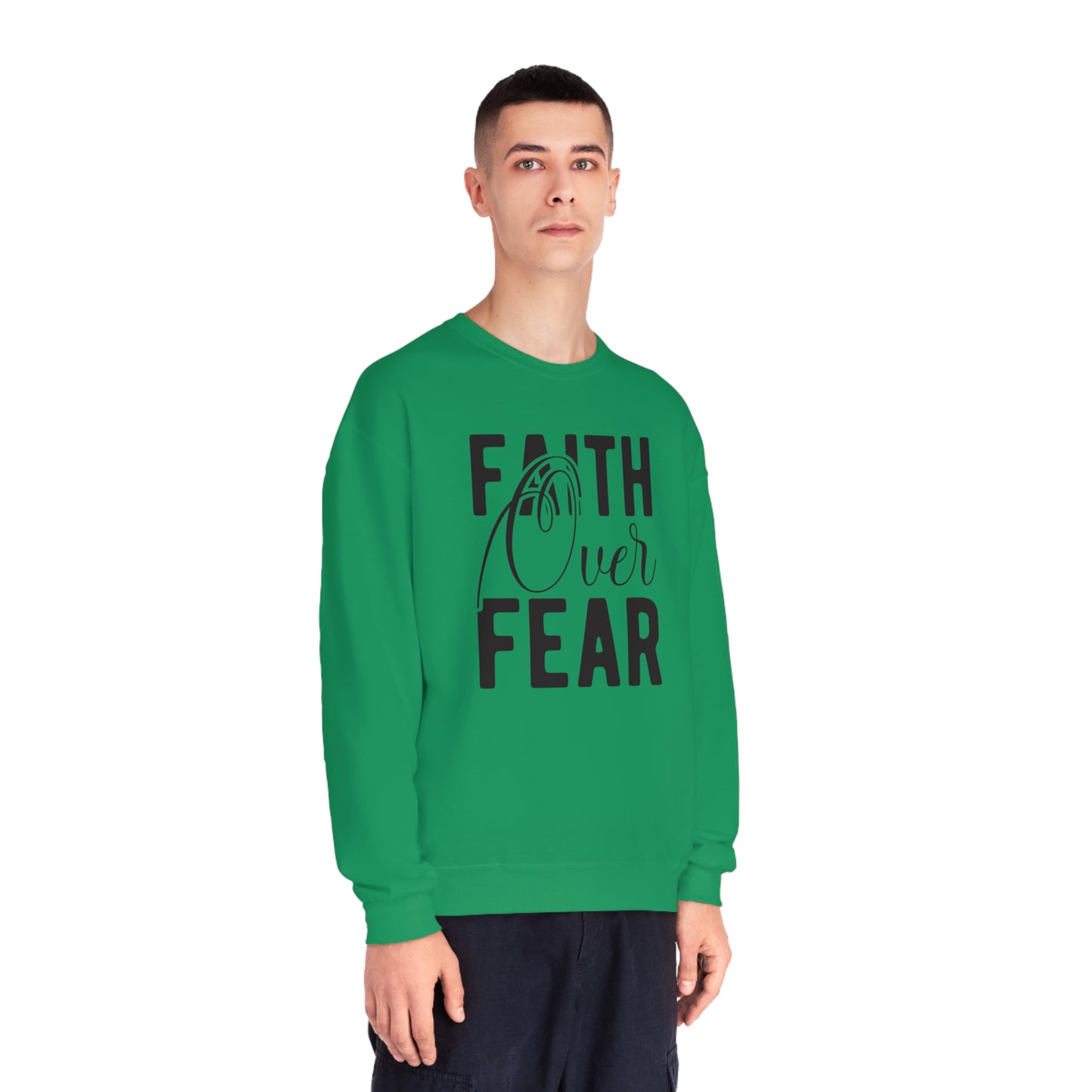 faith over fear NuBlend® Crewneck Sweatshirt
