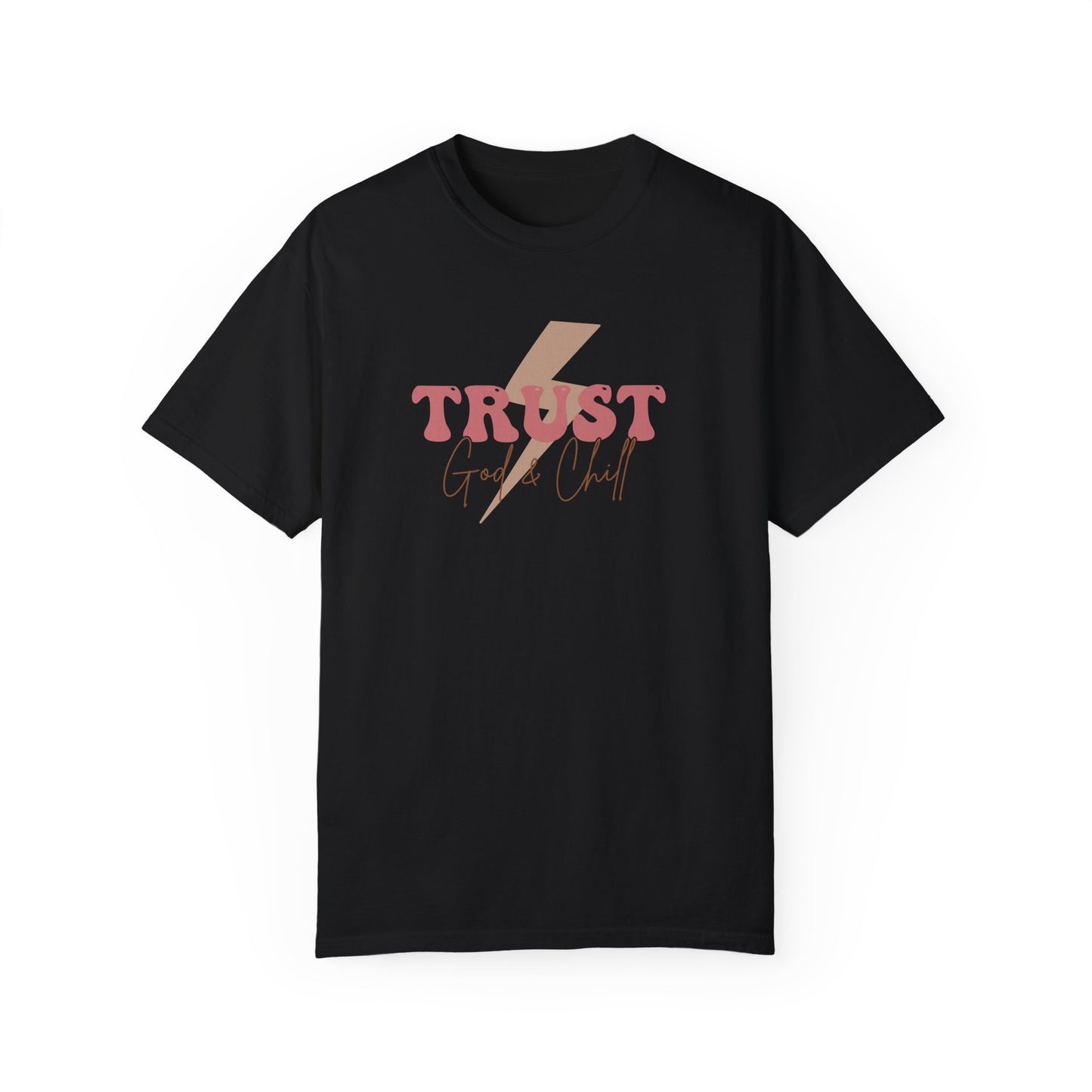 Trust God Garment-Dyed T-Shirt - 'Trust God' Graphic Tee