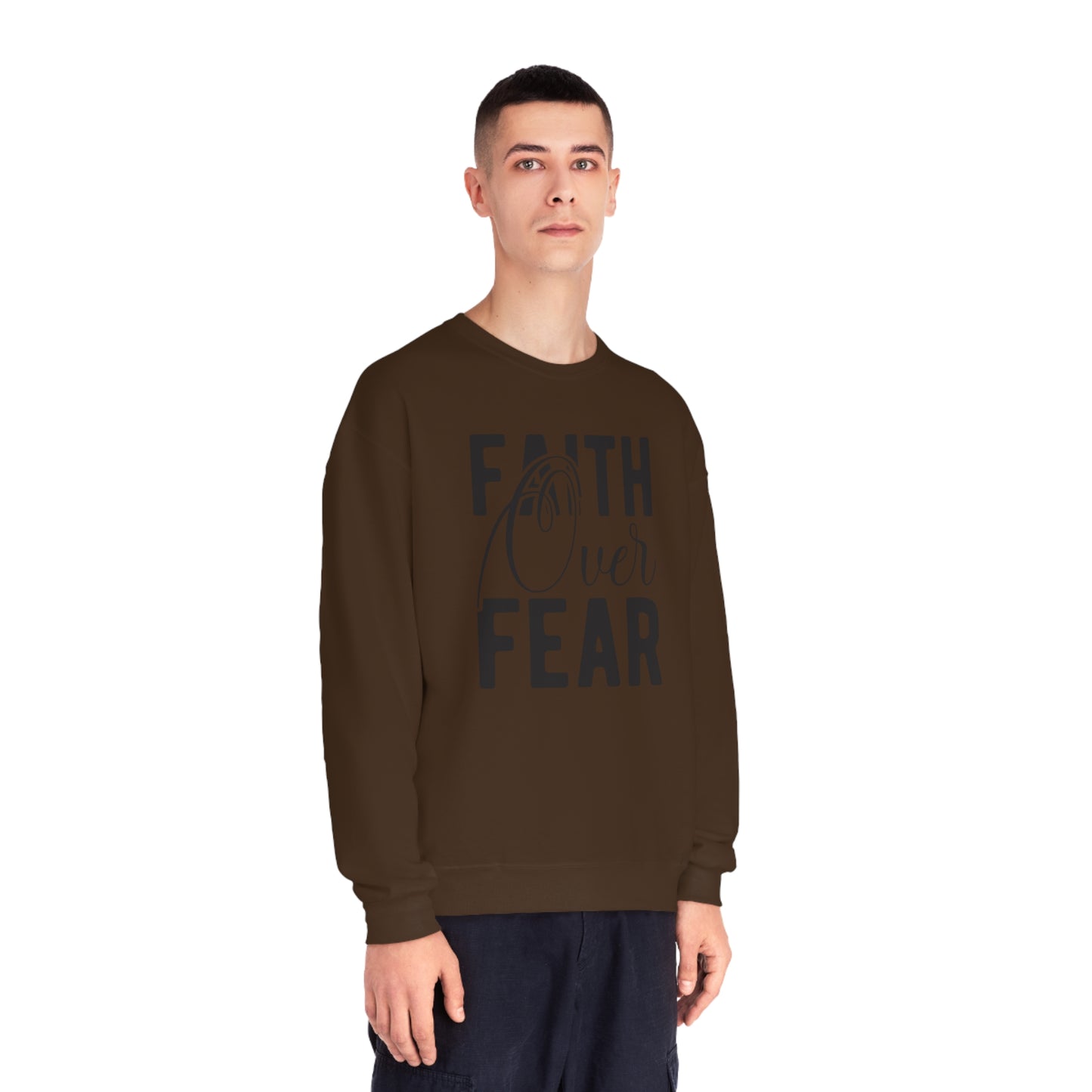 faith over fear NuBlend® Crewneck Sweatshirt