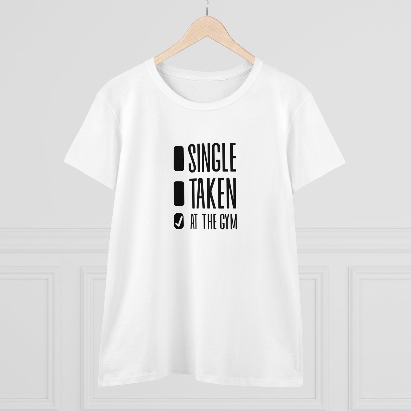 Women's at the gym Midweight Cotton Tee