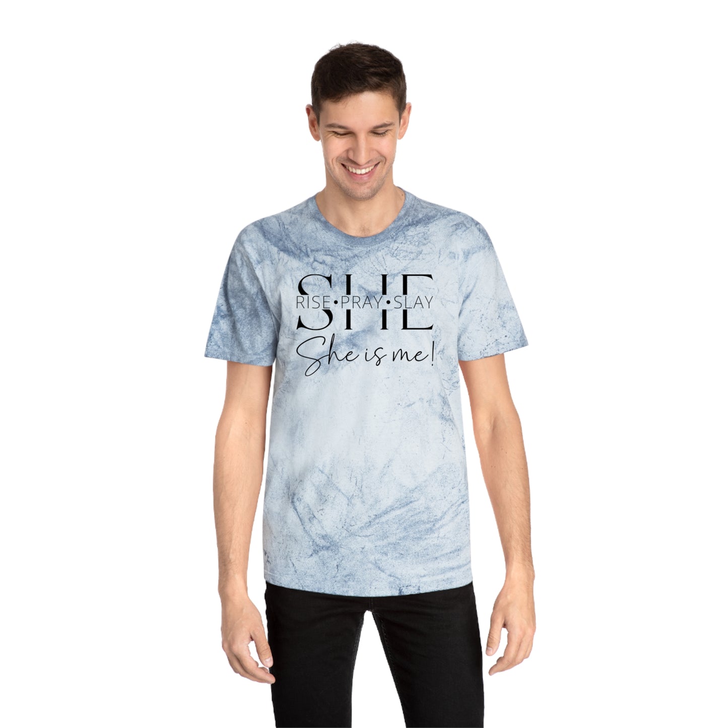 she rise pray slay Color Blast T-Shirt