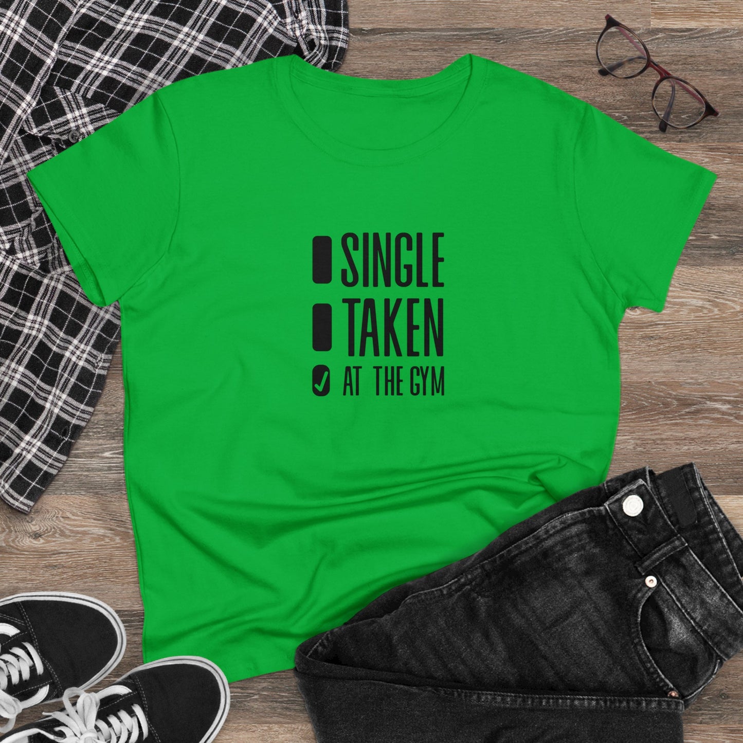 Women's at the gym Midweight Cotton Tee