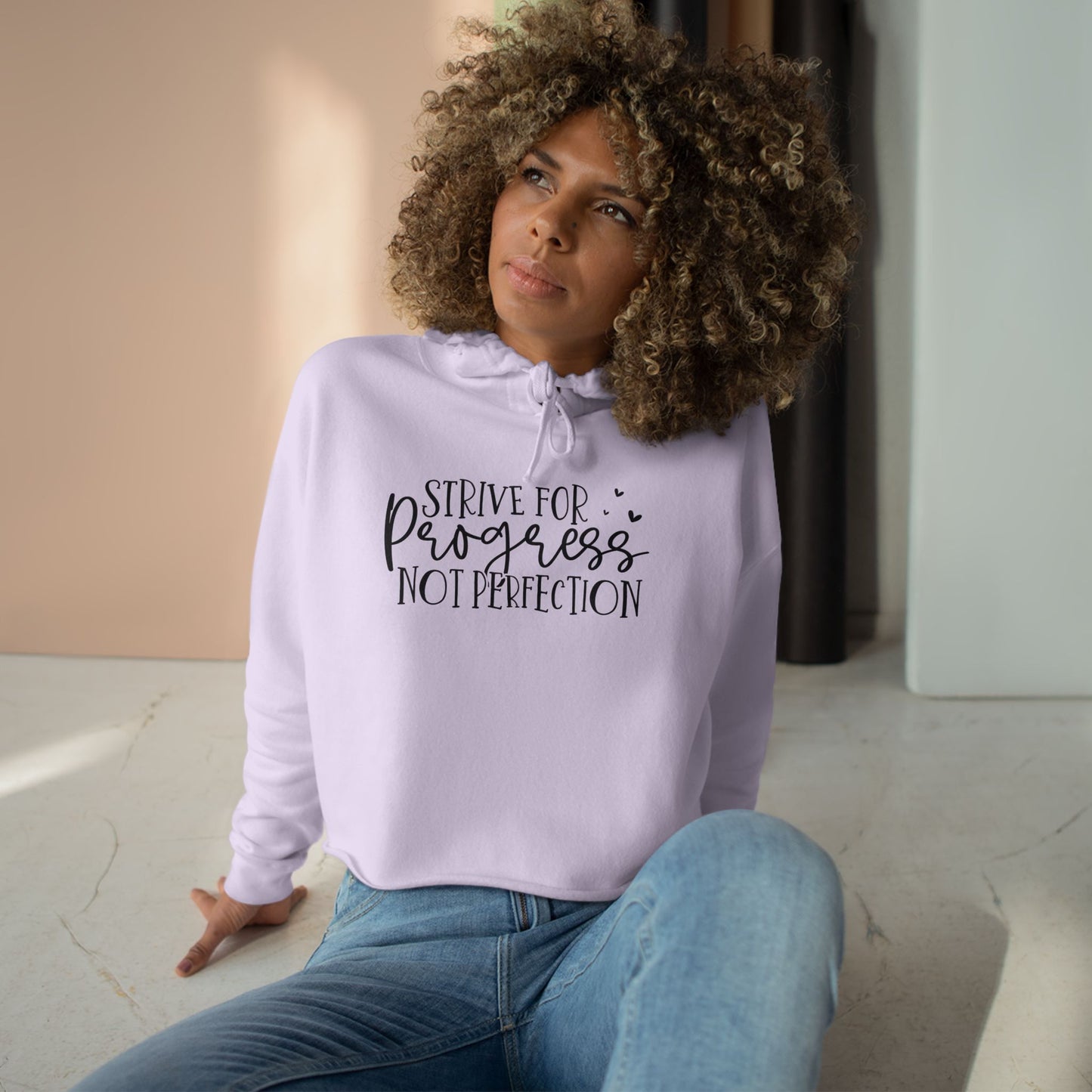 progress Crop Hoodie