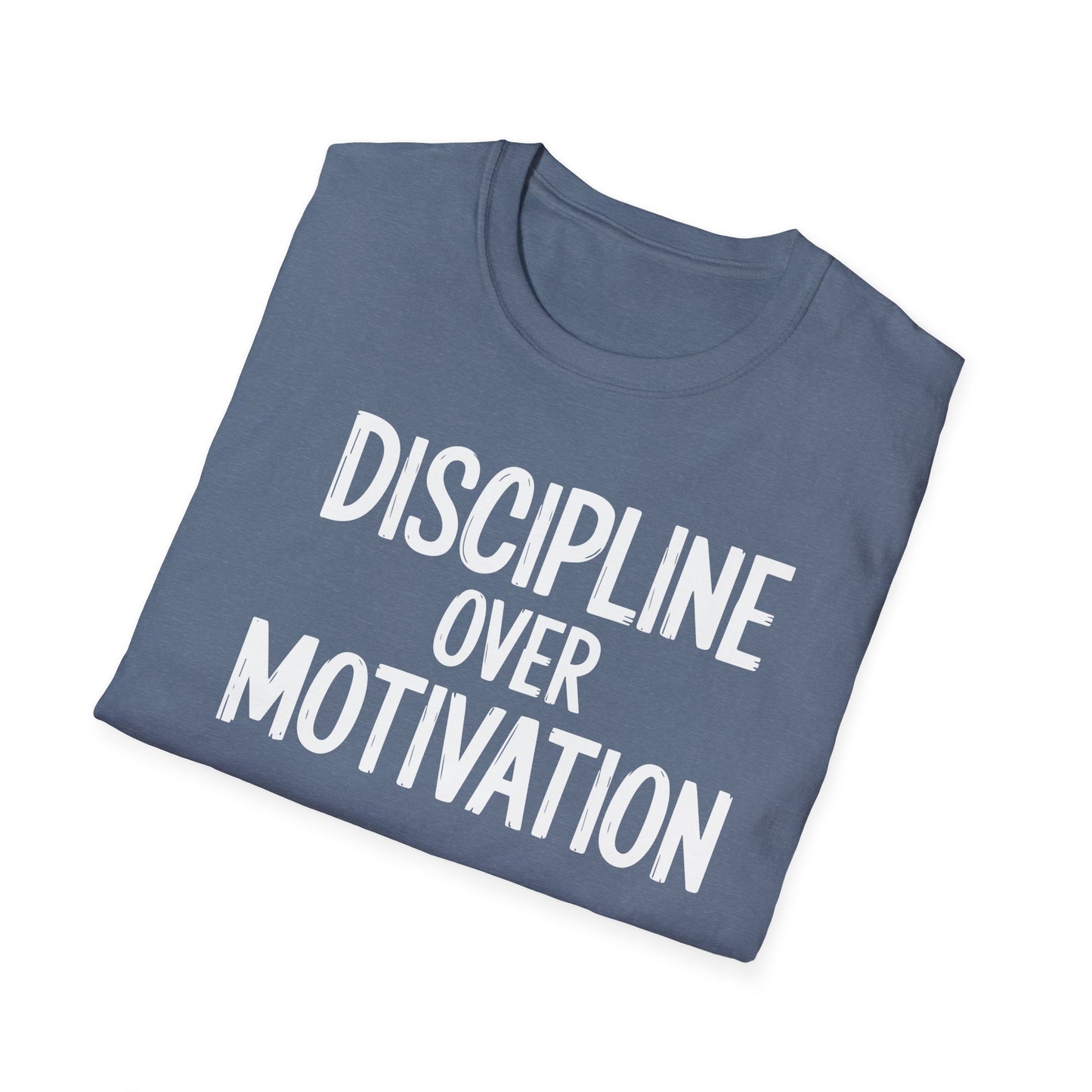 Motivational Unisex T-Shirt - Discipline Over Motivation, Inspirational Tee, Gift for Gym Lovers, Casual Wear, Everyday Fashion