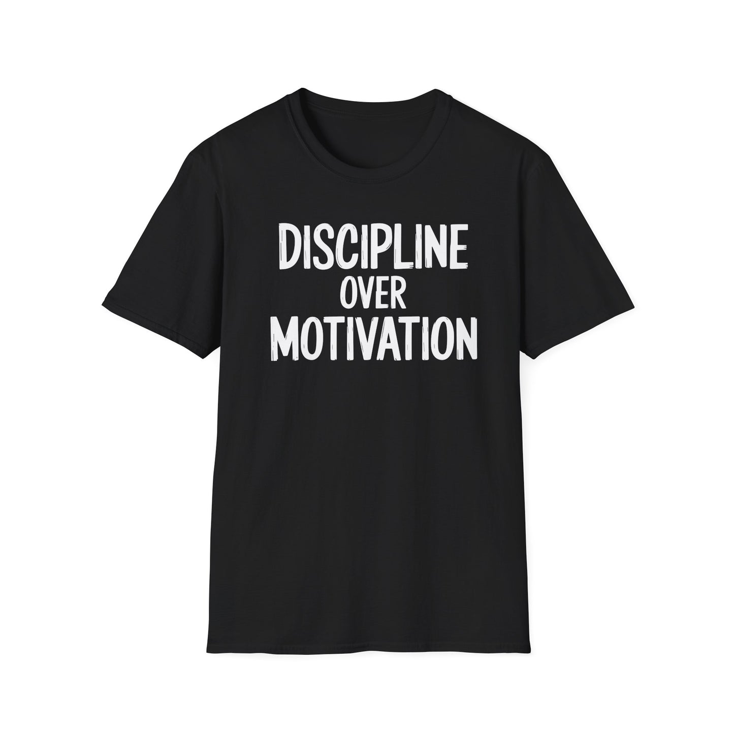 Motivational Unisex T-Shirt - Discipline Over Motivation, Inspirational Tee, Gift for Gym Lovers, Casual Wear, Everyday Fashion
