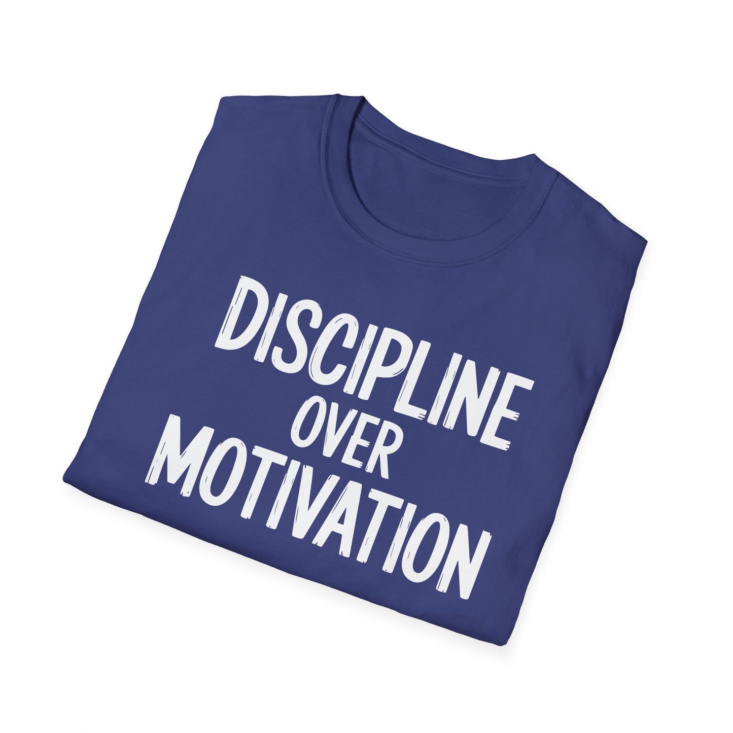 Motivational Unisex T-Shirt - Discipline Over Motivation, Inspirational Tee, Gift for Gym Lovers, Casual Wear, Everyday Fashion