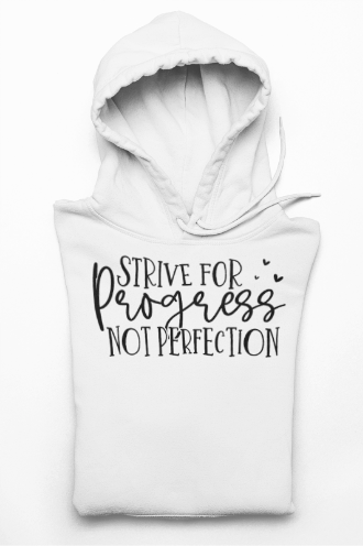 progress not perfection Ideal Racerback Tank