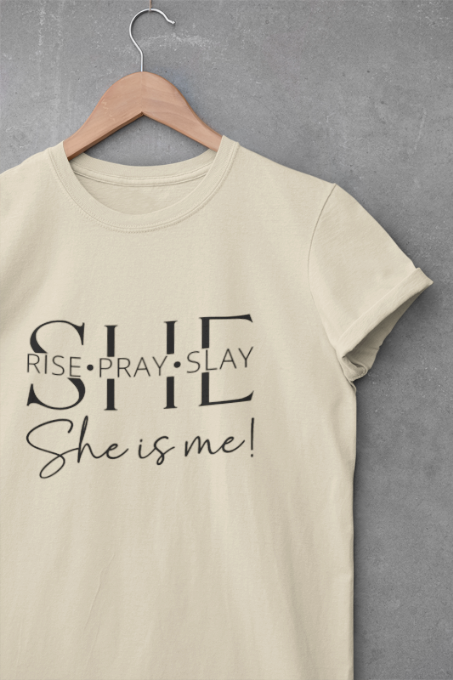 she rise pray slay Color Blast T-Shirt