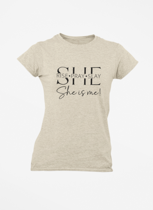 she rise pray slay Color Blast T-Shirt