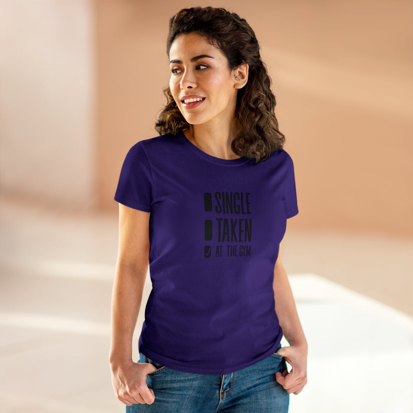 Women's at the gym Midweight Cotton Tee