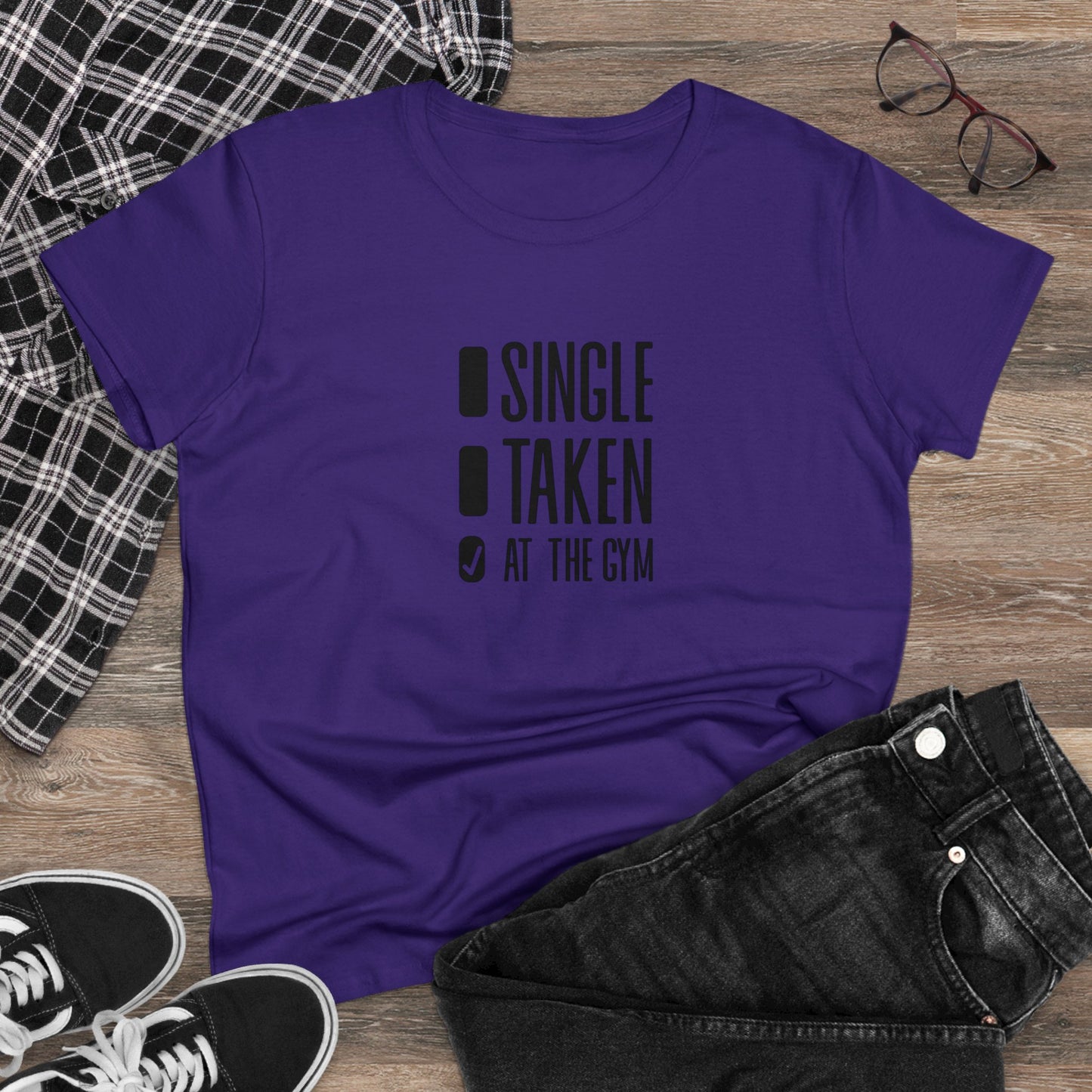 Women's at the gym Midweight Cotton Tee