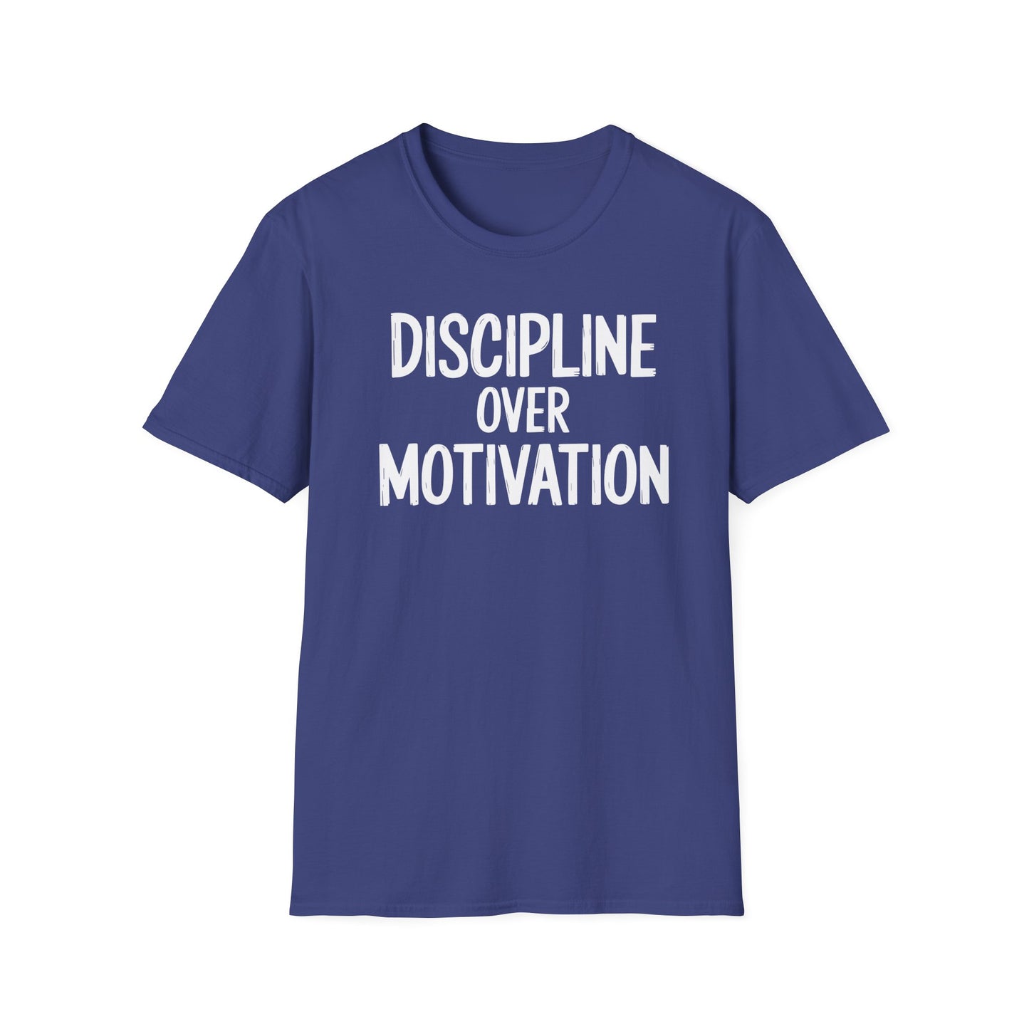 Motivational Unisex T-Shirt - Discipline Over Motivation, Inspirational Tee, Gift for Gym Lovers, Casual Wear, Everyday Fashion
