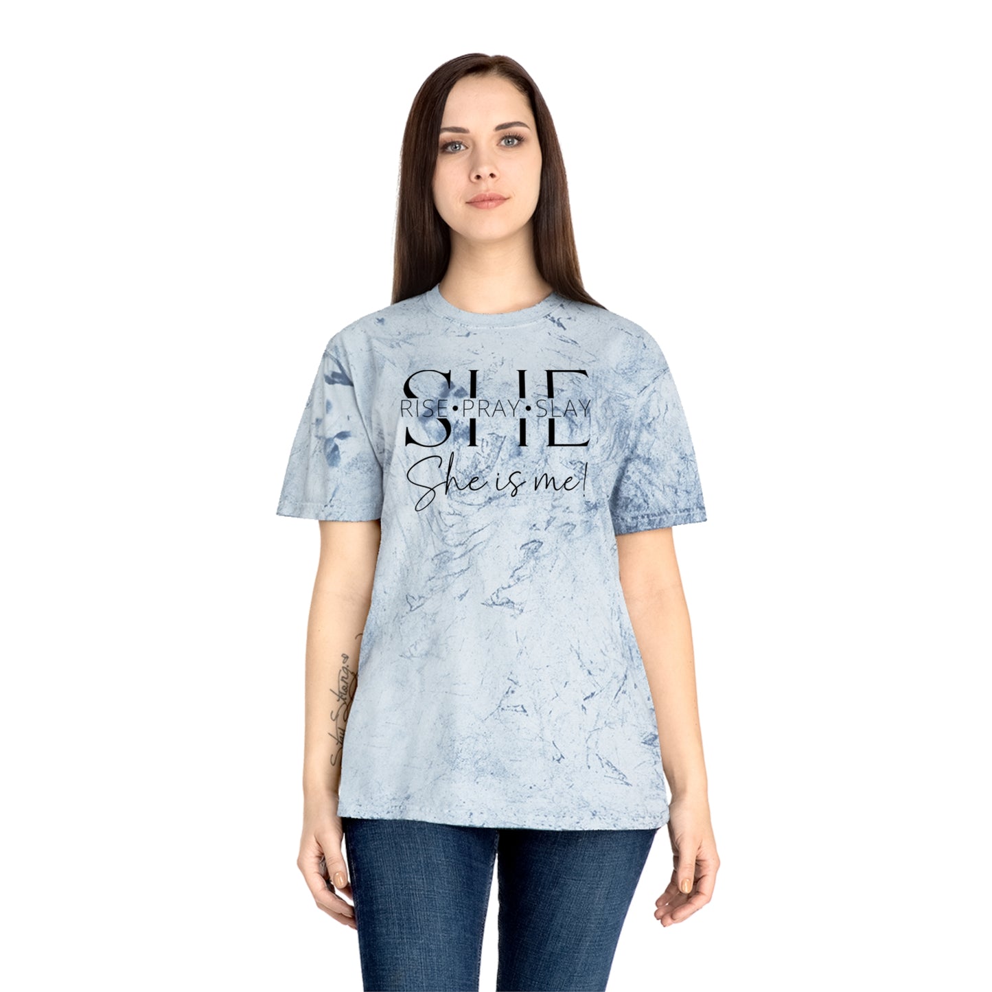 she rise pray slay Color Blast T-Shirt