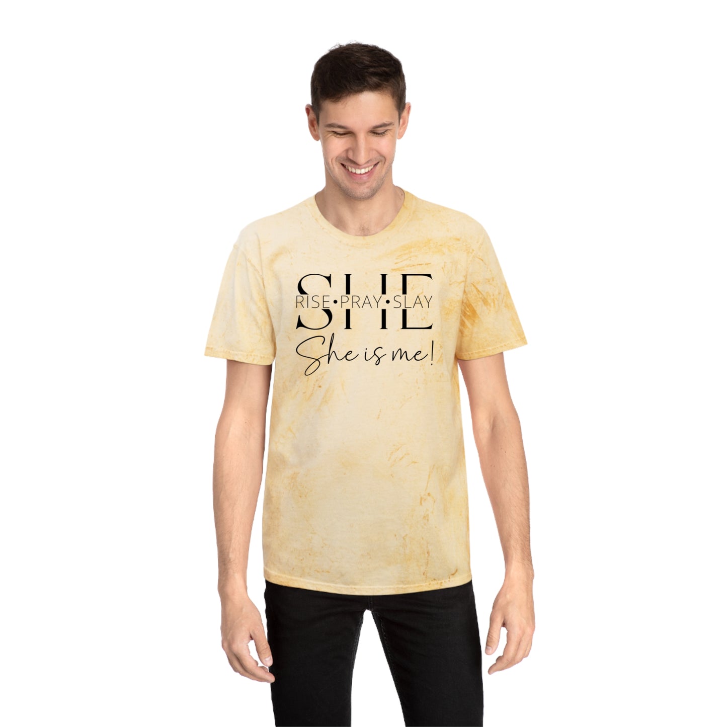 she rise pray slay Color Blast T-Shirt
