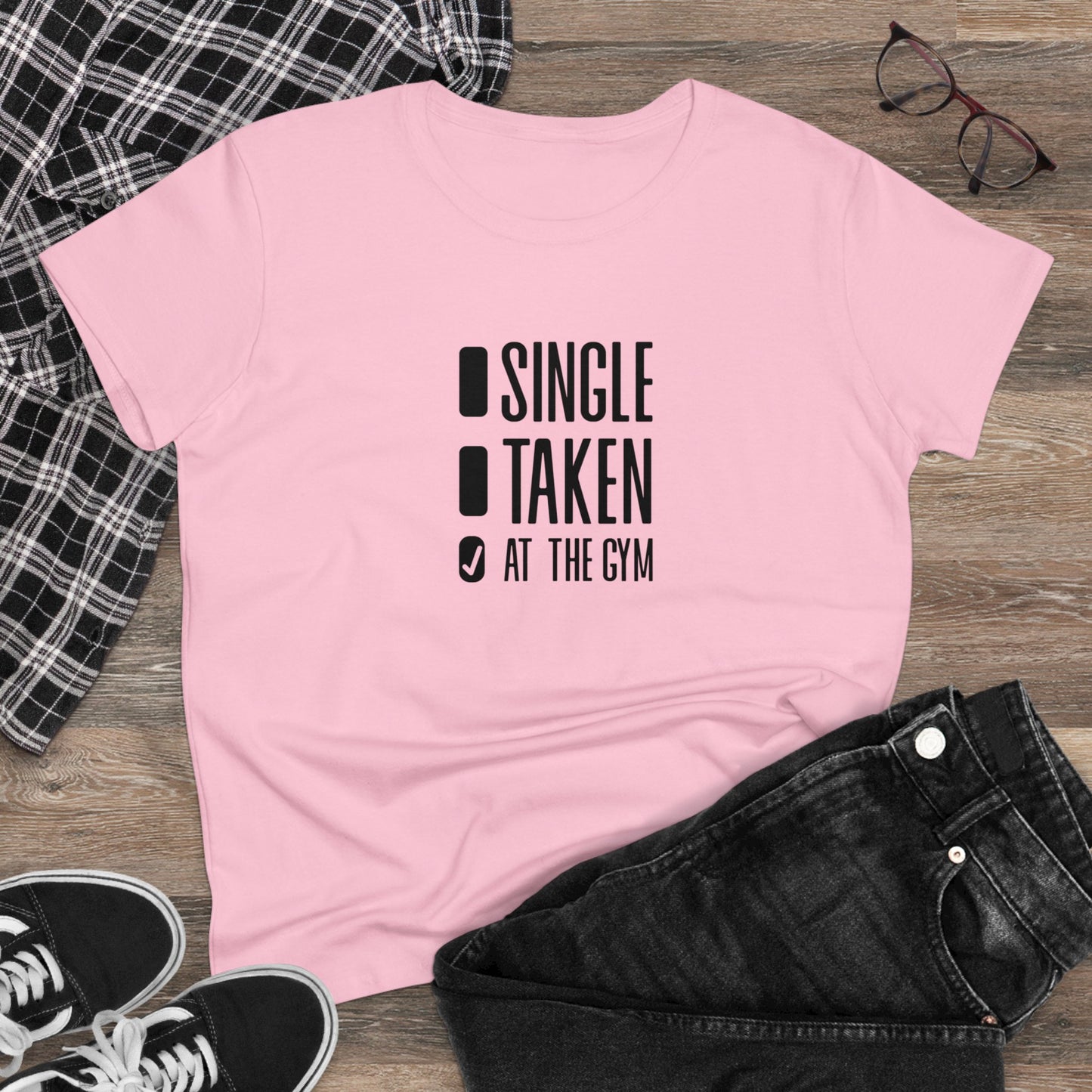 Women's at the gym Midweight Cotton Tee