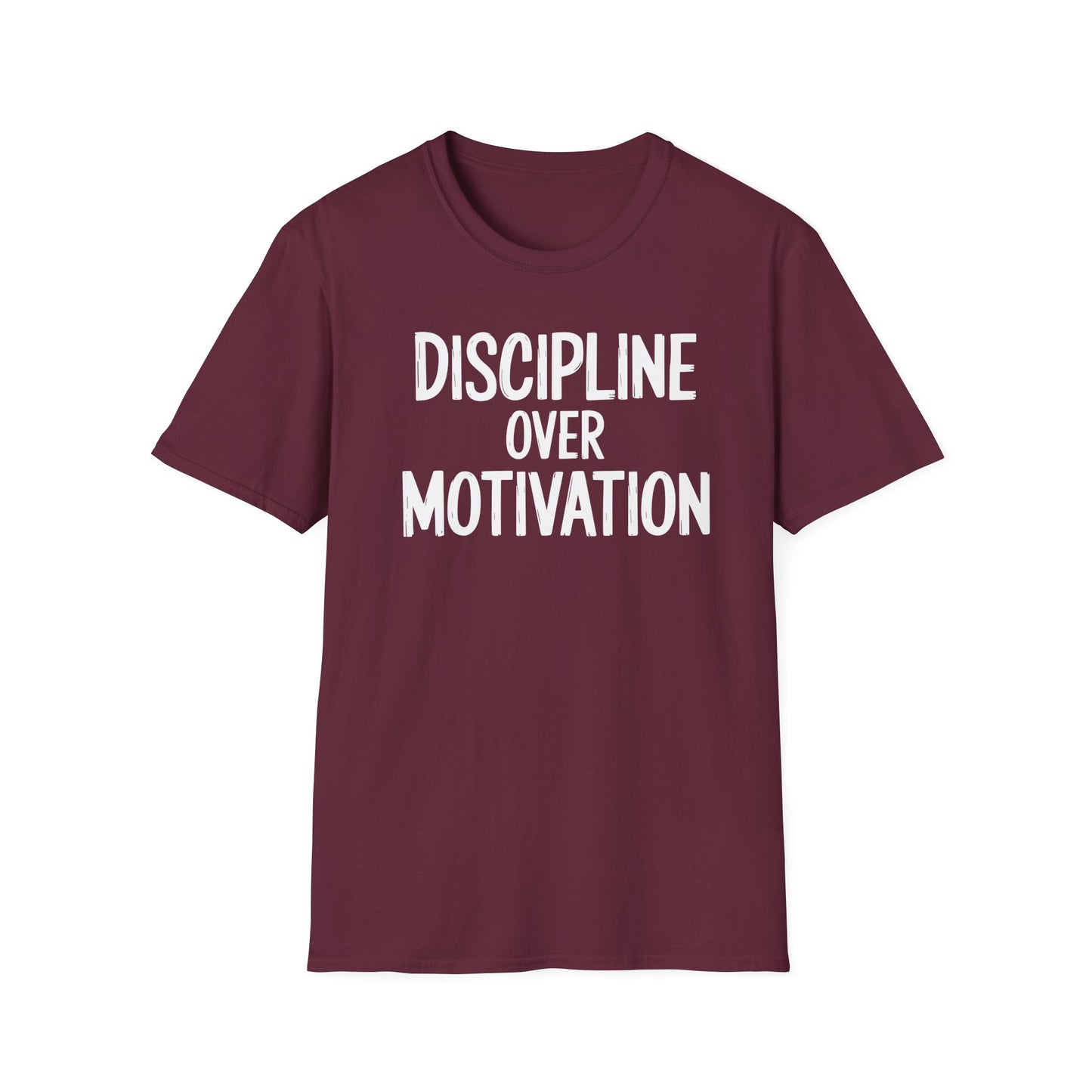 Motivational Unisex T-Shirt - Discipline Over Motivation, Inspirational Tee, Gift for Gym Lovers, Casual Wear, Everyday Fashion