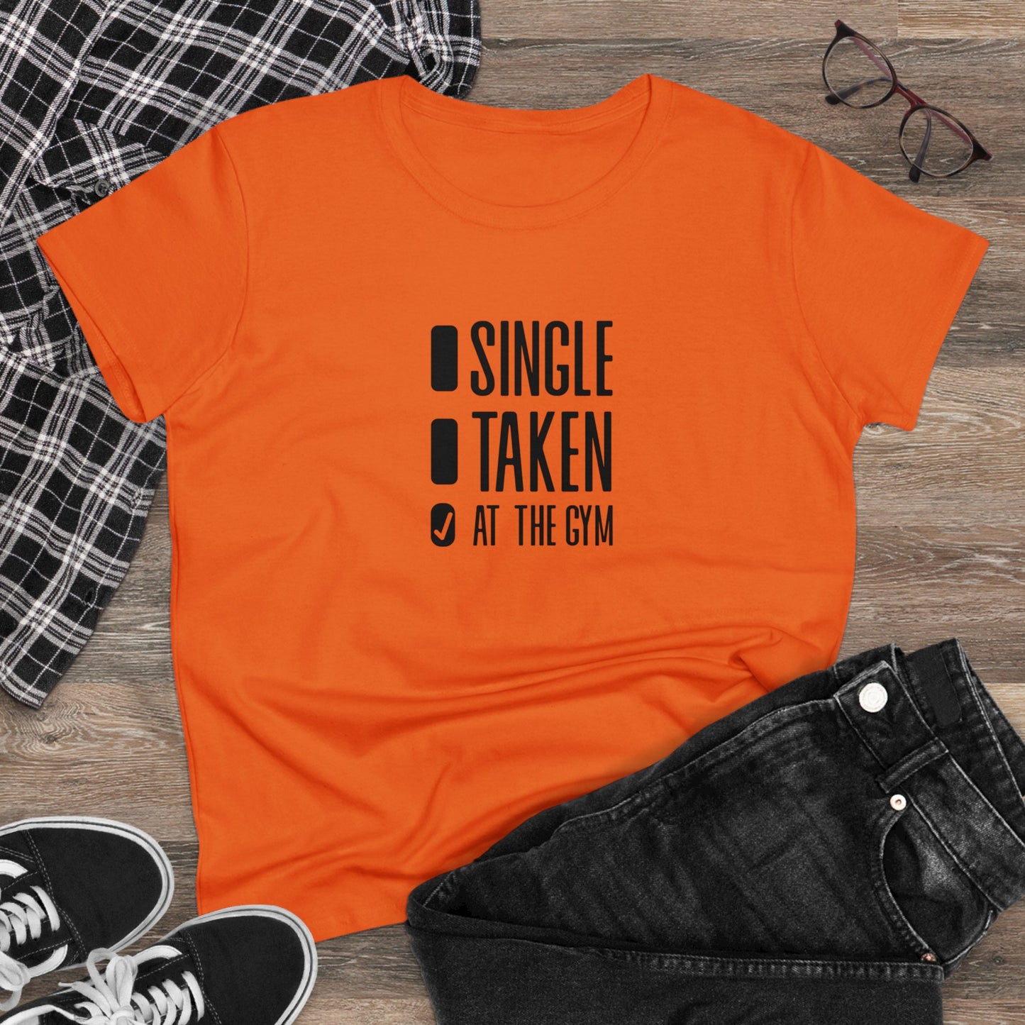 Women's at the gym Midweight Cotton Tee
