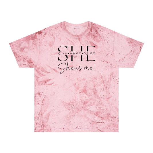she rise pray slay Color Blast T-Shirt
