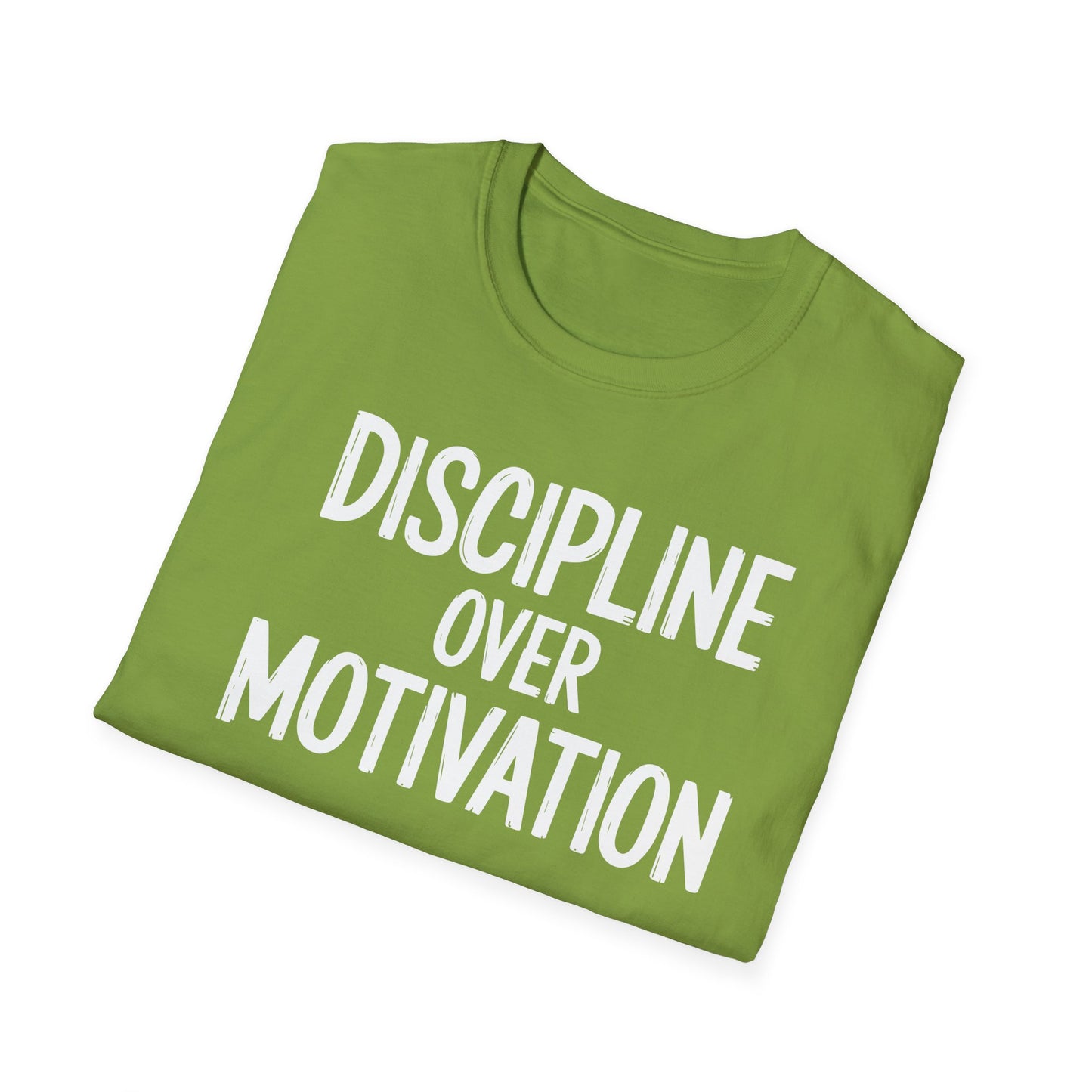 Motivational Unisex T-Shirt - Discipline Over Motivation, Inspirational Tee, Gift for Gym Lovers, Casual Wear, Everyday Fashion