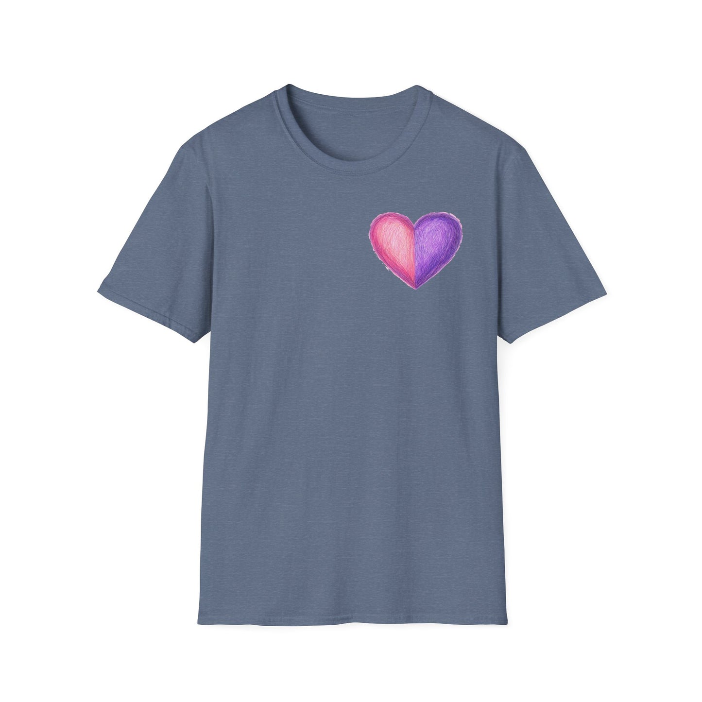 Colorful Heart Cross T-Shirt | Positive Vibes Tee | Faith-Based Apparel | Graphic Tee | Gift for Friends & Family