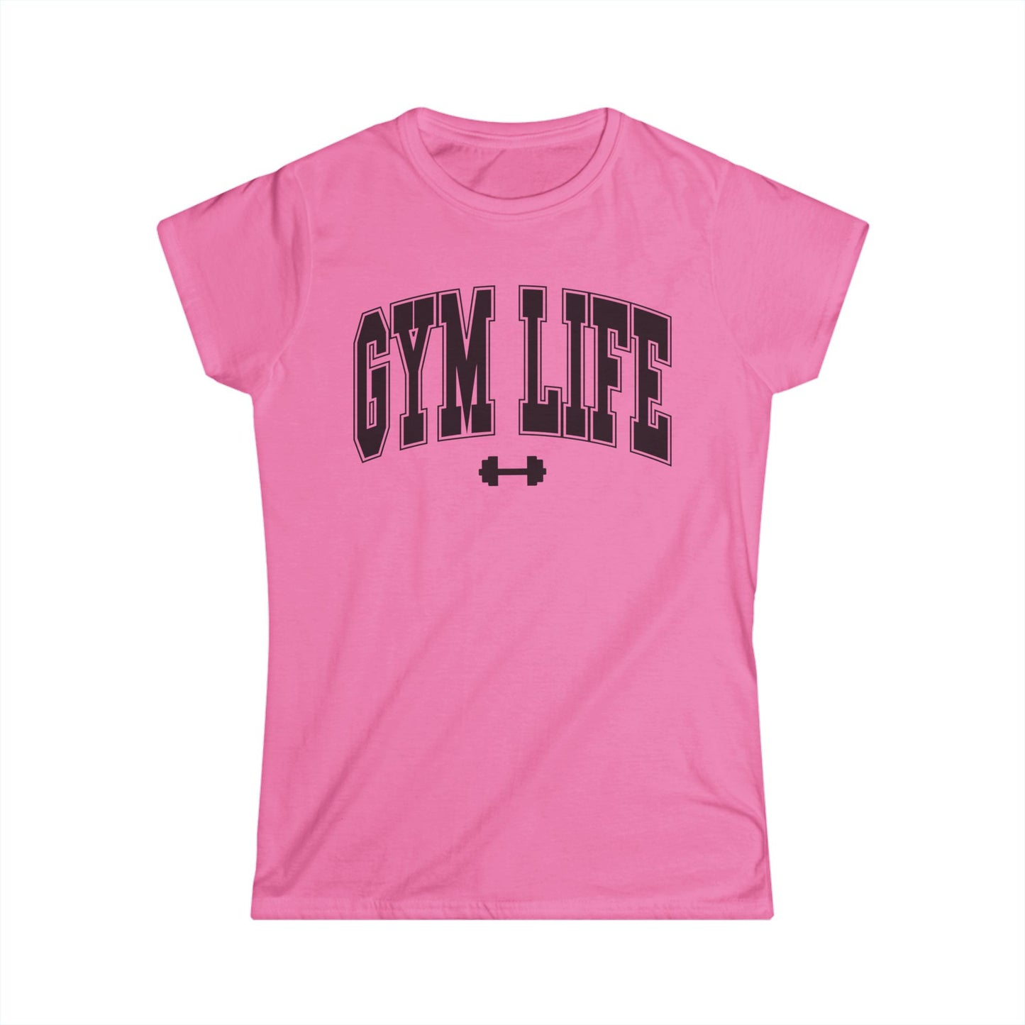 Gym Life Women's Softstyle Tee - Comfortable Fitness Shirt