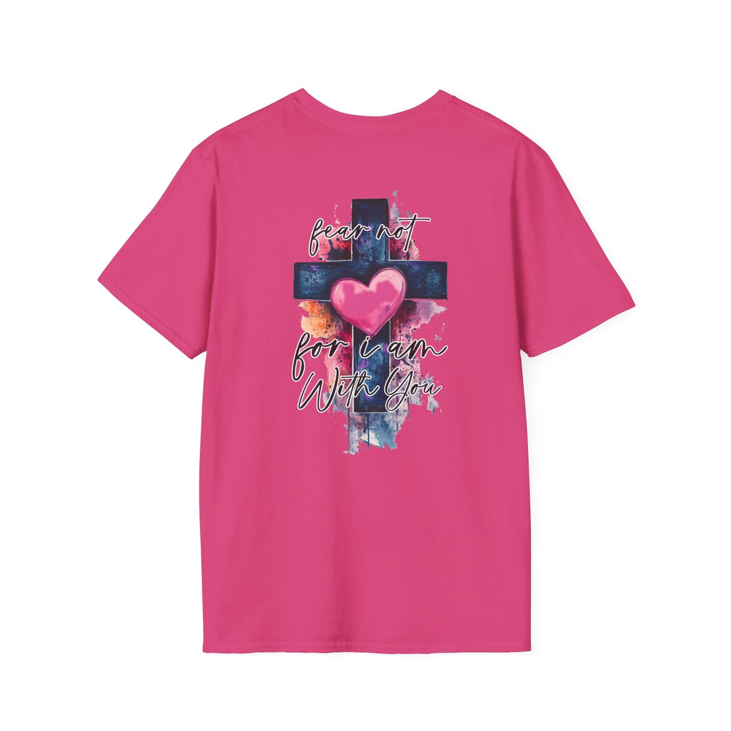 Colorful Heart Cross T-Shirt | Positive Vibes Tee | Faith-Based Apparel | Graphic Tee | Gift for Friends & Family