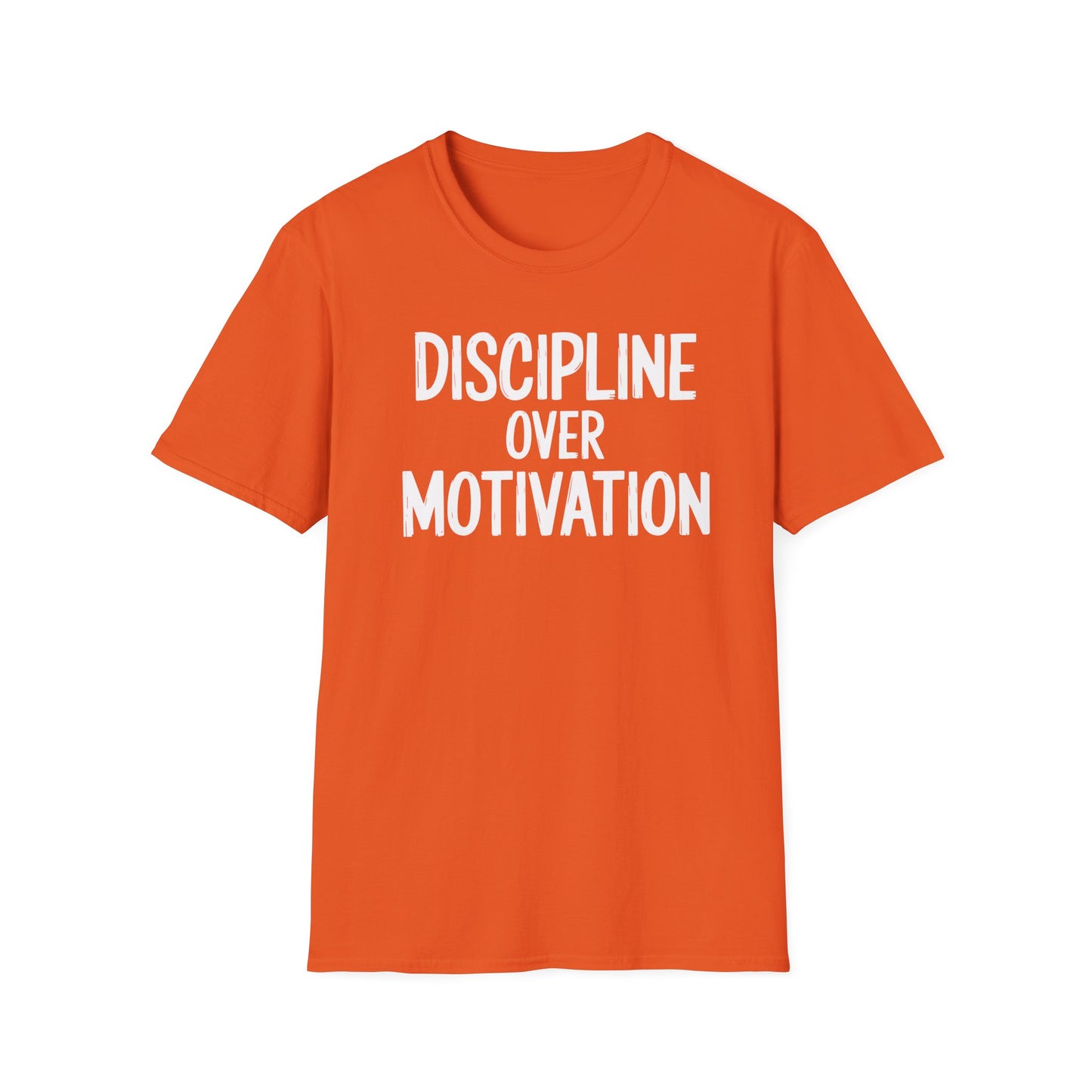 Motivational Unisex T-Shirt - Discipline Over Motivation, Inspirational Tee, Gift for Gym Lovers, Casual Wear, Everyday Fashion