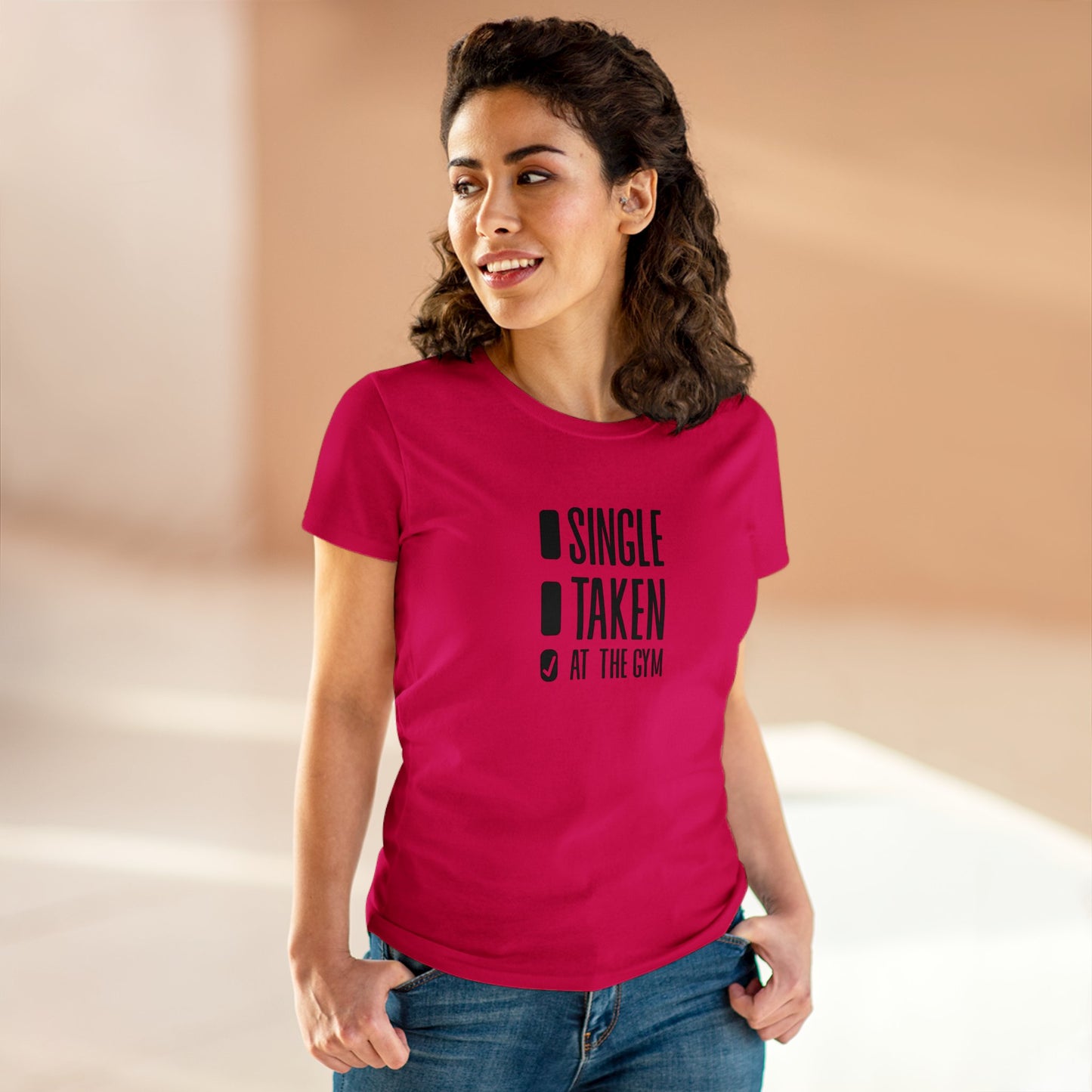 Women's at the gym Midweight Cotton Tee