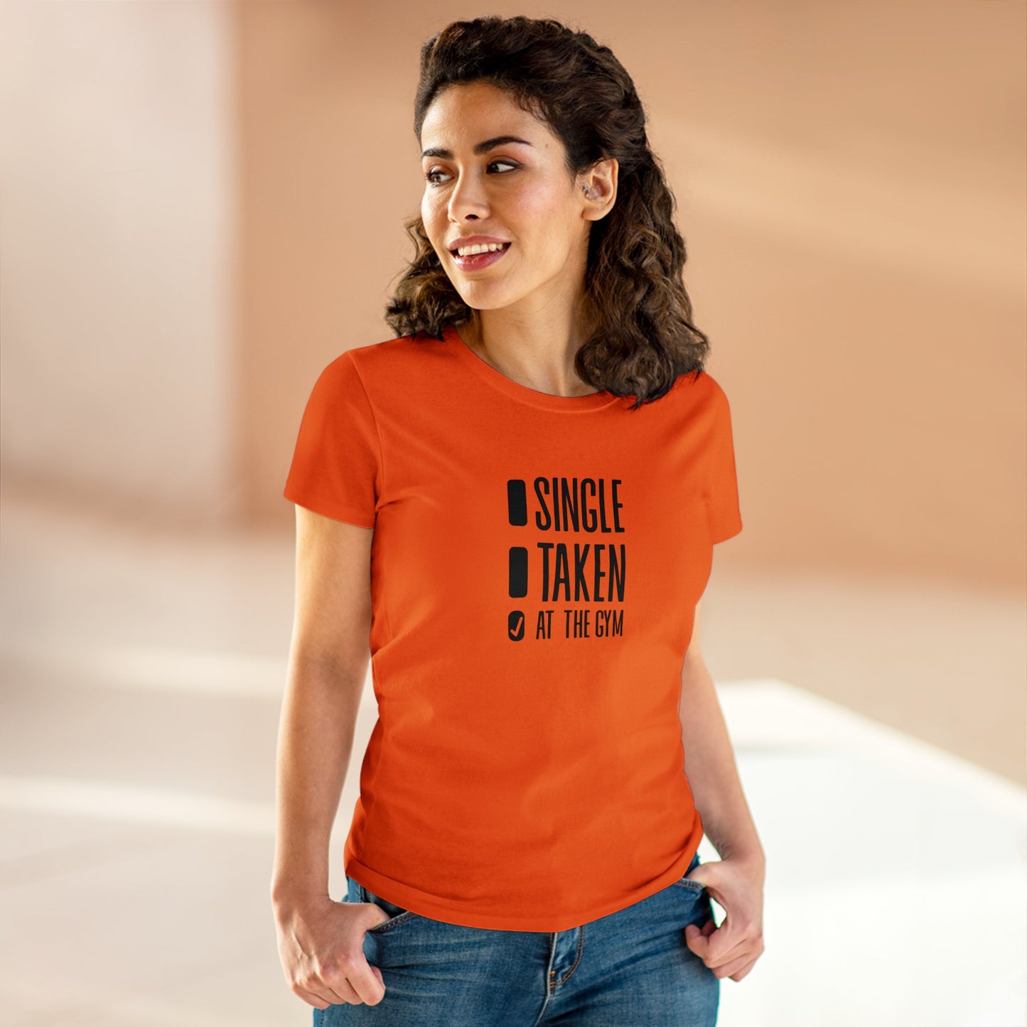 Women's at the gym Midweight Cotton Tee