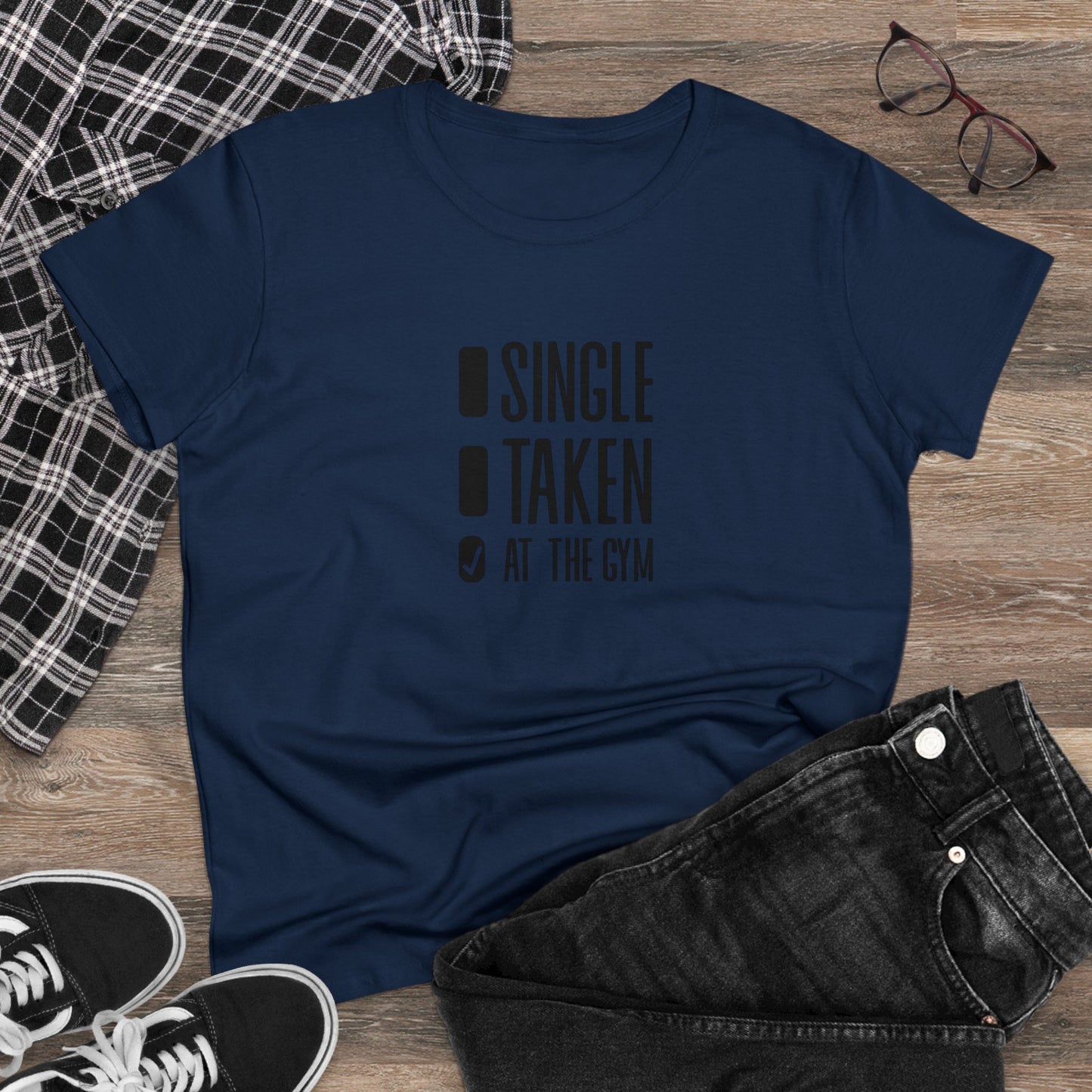 Women's at the gym Midweight Cotton Tee