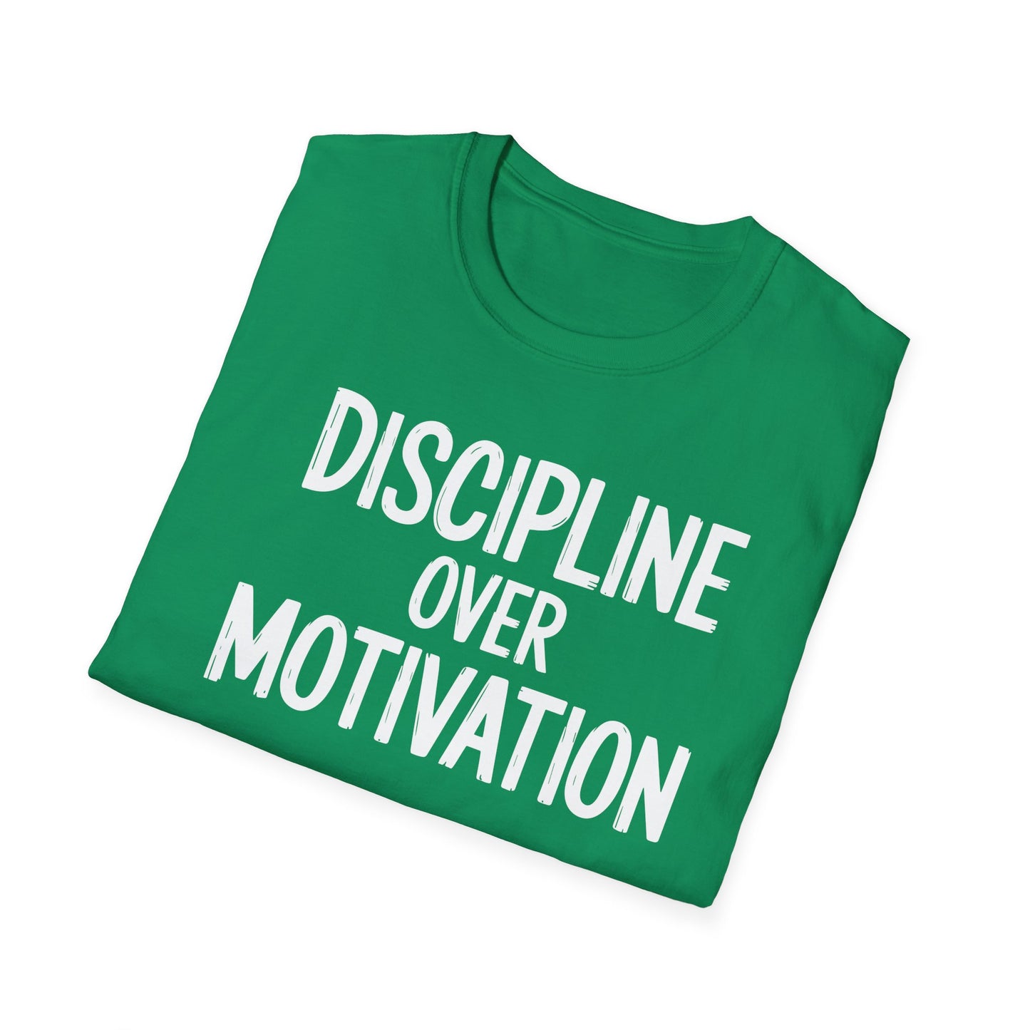 Motivational Unisex T-Shirt - Discipline Over Motivation, Inspirational Tee, Gift for Gym Lovers, Casual Wear, Everyday Fashion